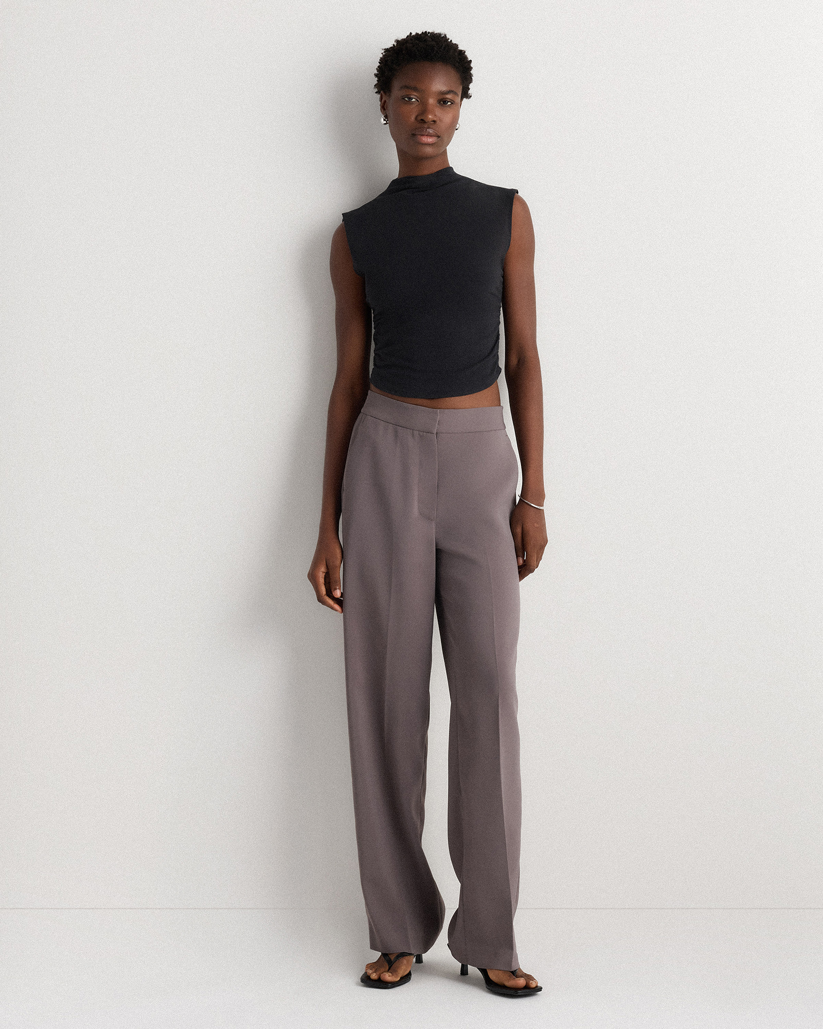 Stretch Crepe Classic Trouser Pants