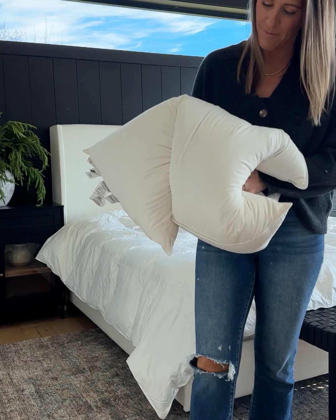 Premium Down Alternative Pillow White JennieN Thumbnail 4x5
