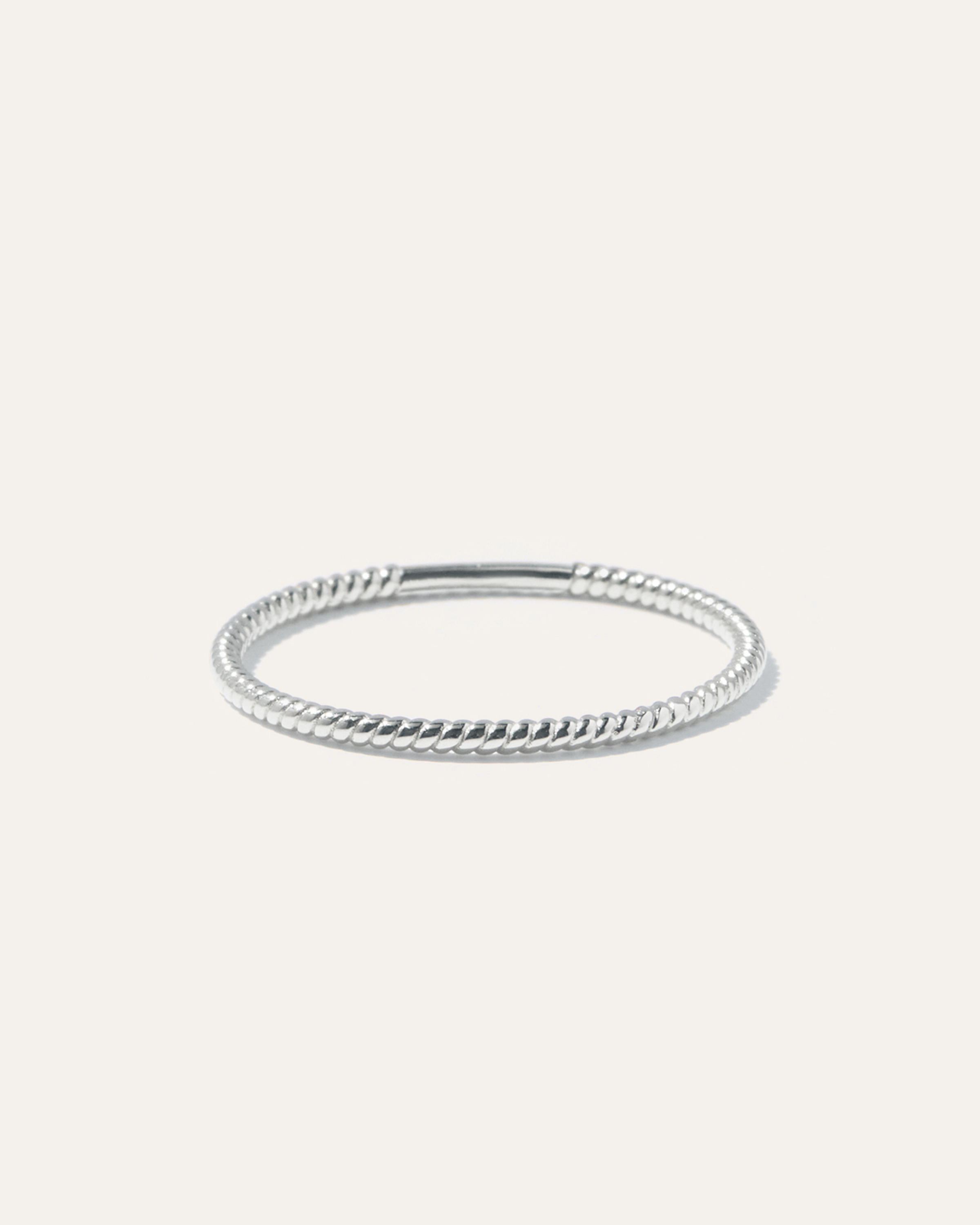 White Gold 14K Gold Twist Ring