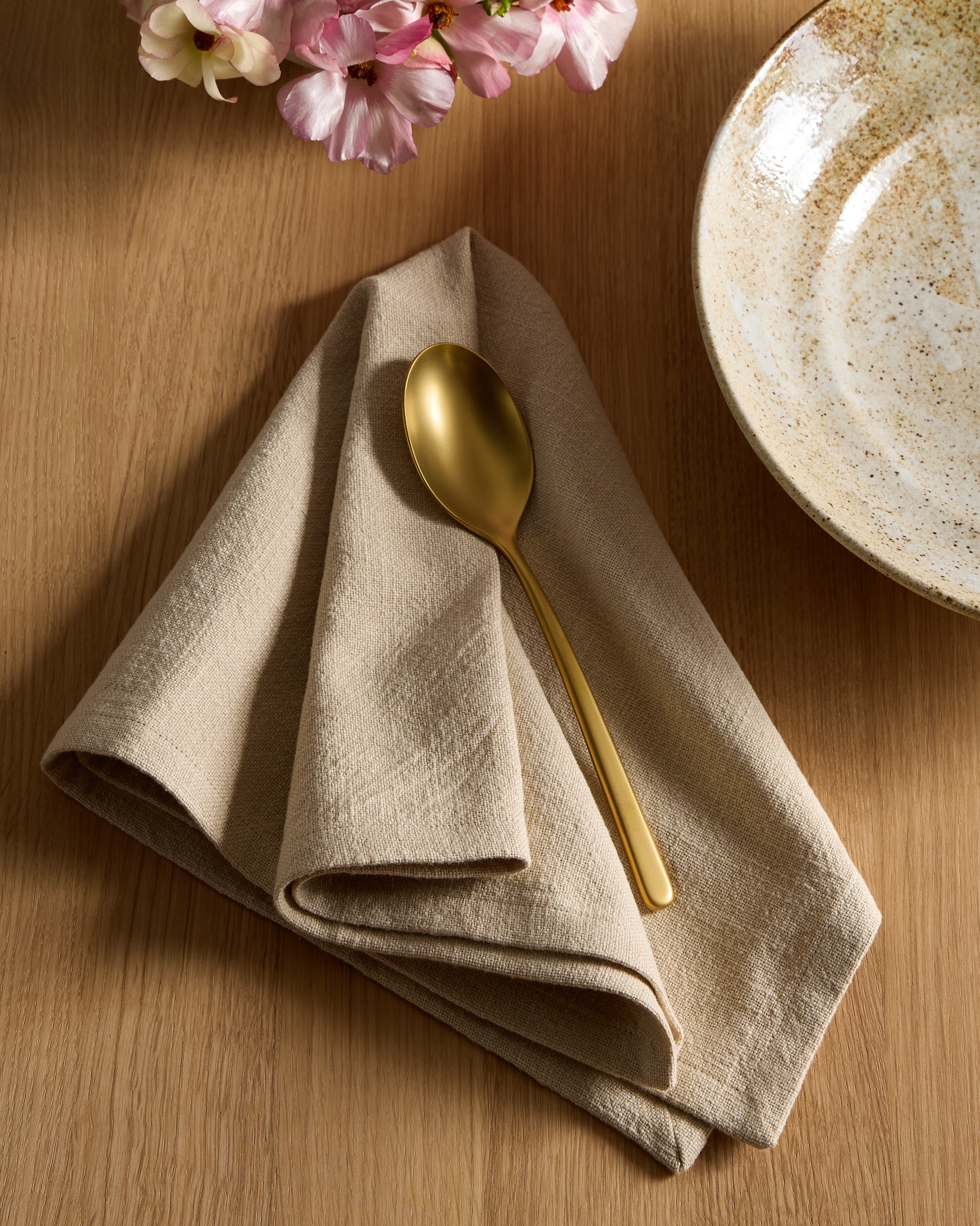 Organic Cotton Napkins (Set of 8) - Flax