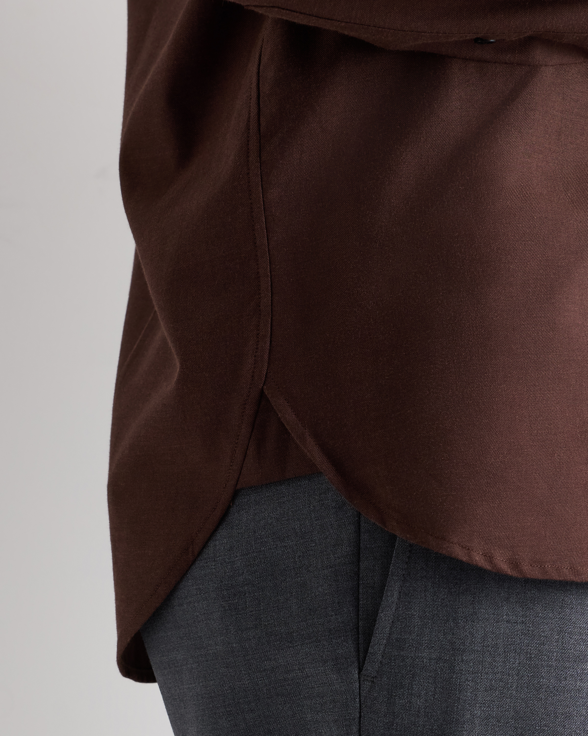 coffee brown dress shirt Long Sleeve Newell Shirt main image 0