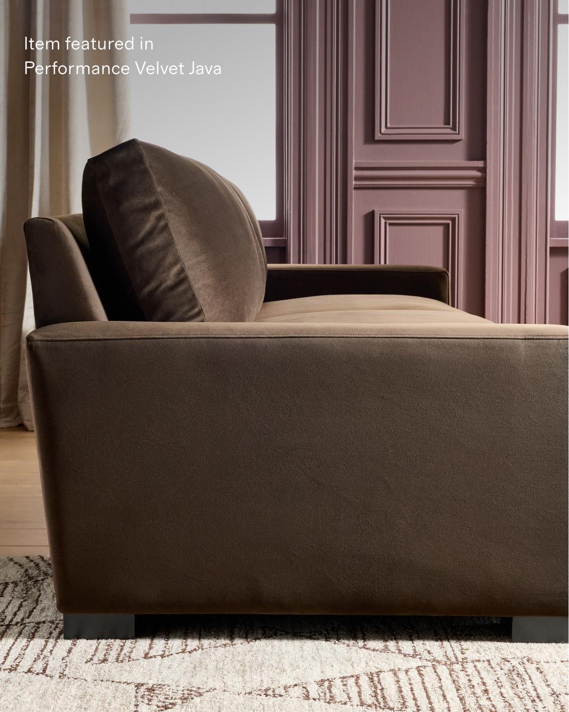 Stillman Performance Velvet L Sectional - Thumbnail 4