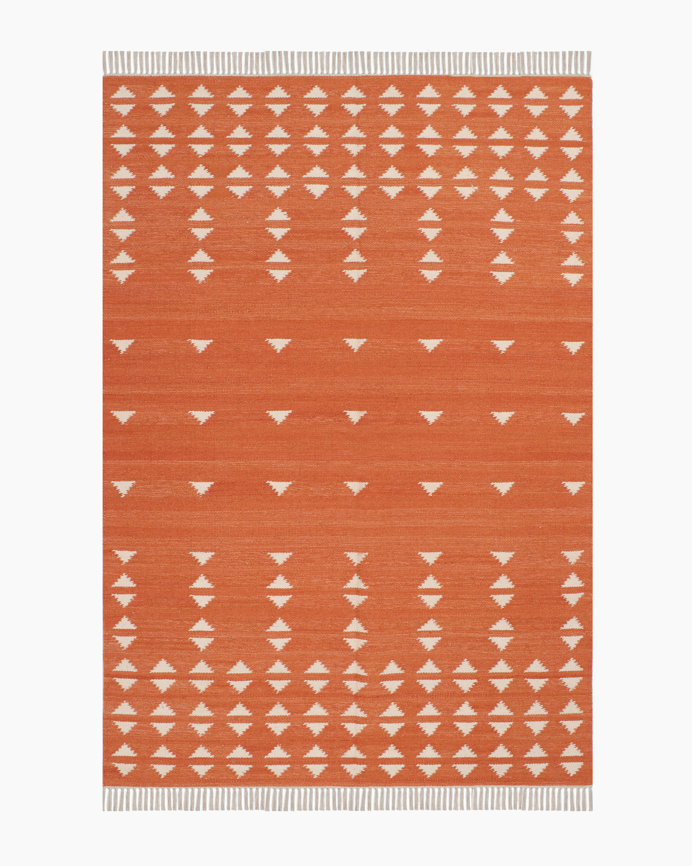 Brick Shay Wool Kilim Rug