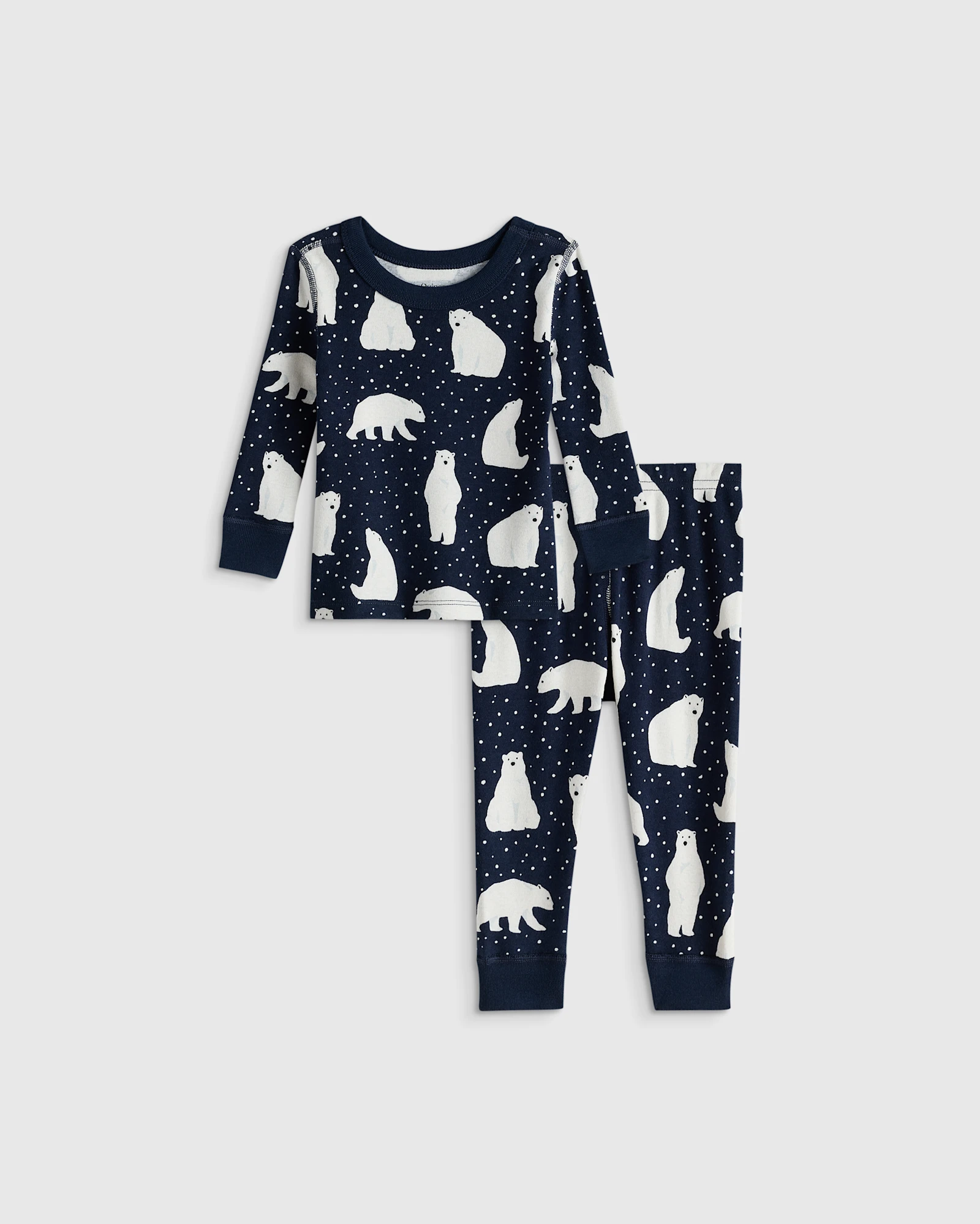 100% Organic Cotton Long Sleeve and Pant Pajama Set