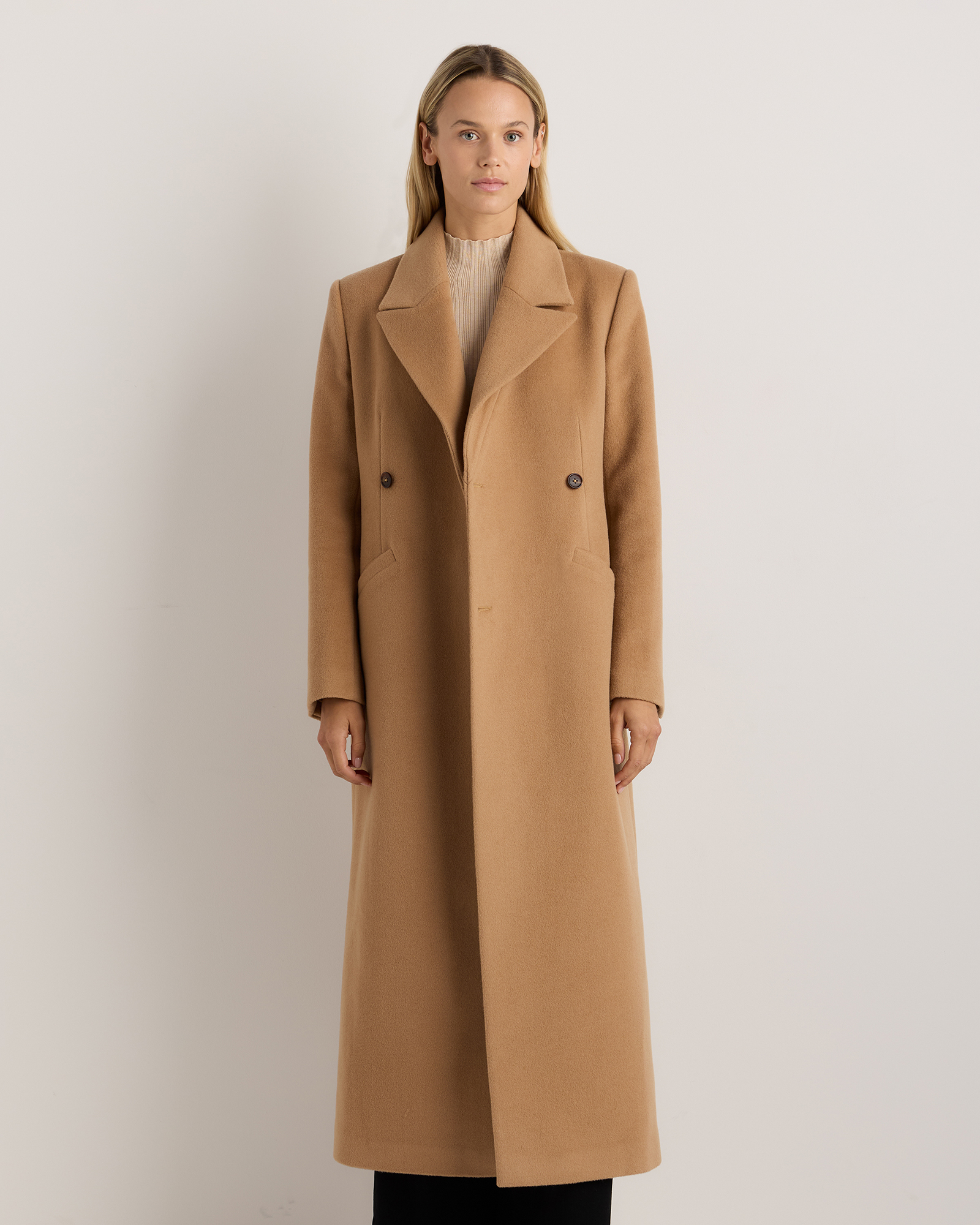 Wool Cashmere Tailored Long Coat Wool Cashmere Tailored Long Coat
