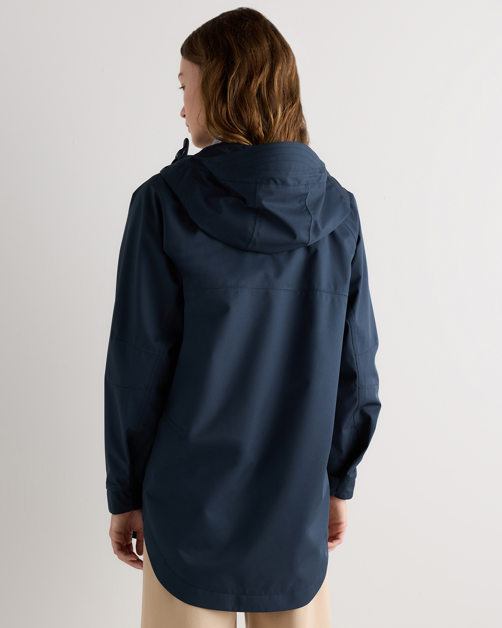 Weather Proof Oversized Rain Jacket in Atlas Navy