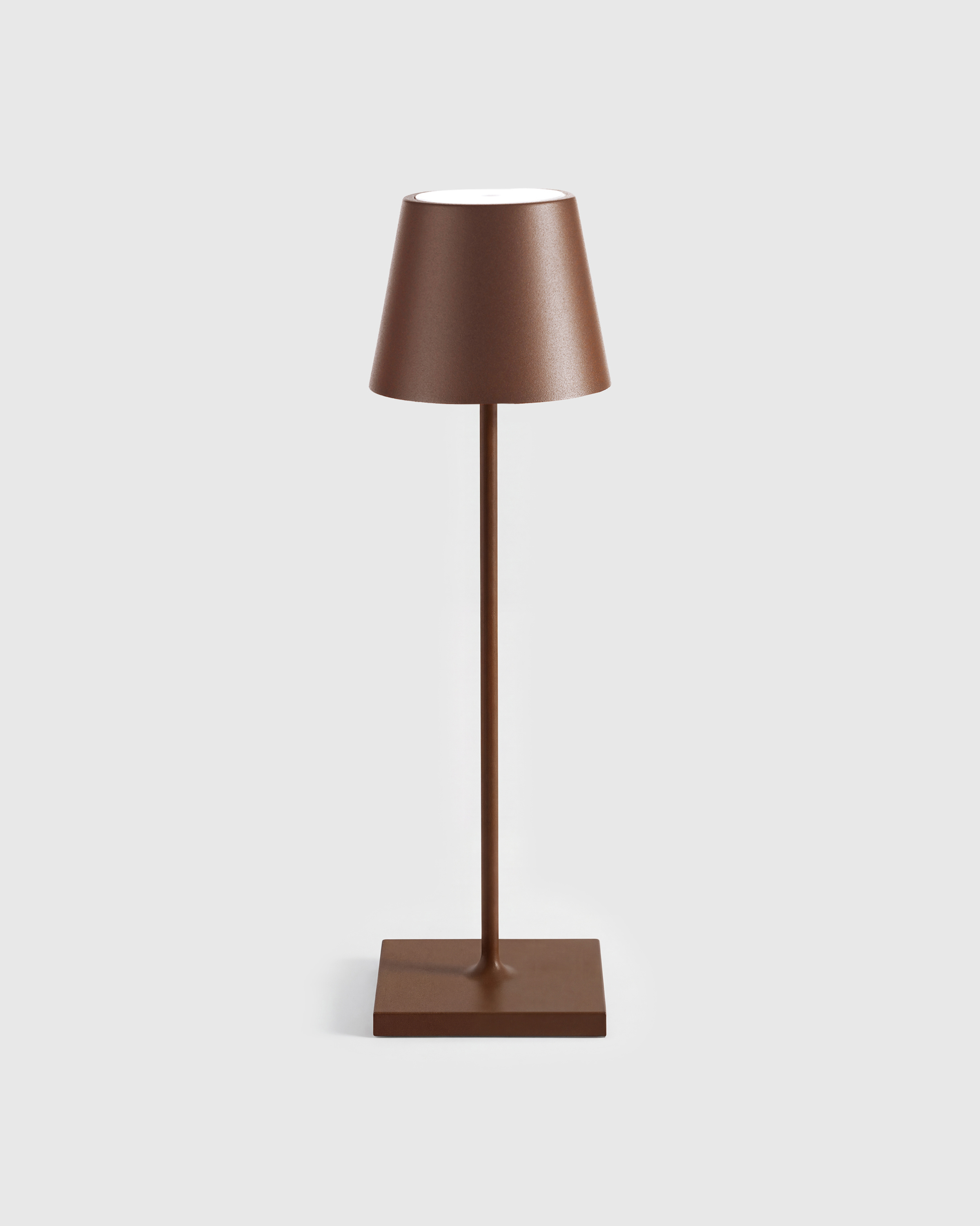 Rust Poldina Pro Rechargeable Table Lamp by Zafferano