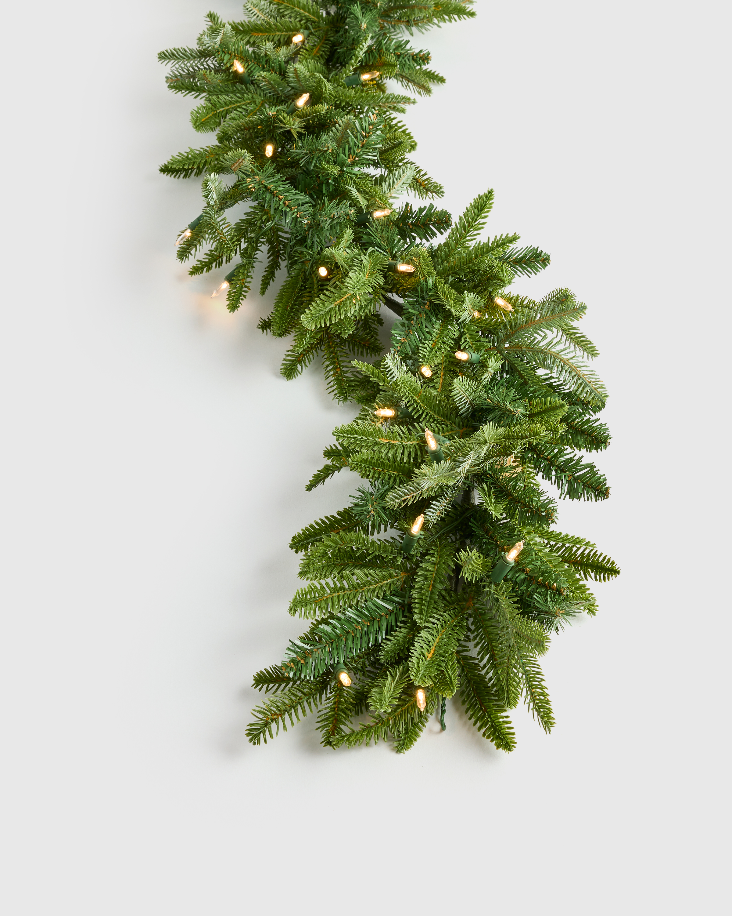 Faux Lit Fraser Fir Garland - 9' - thumbnail 5