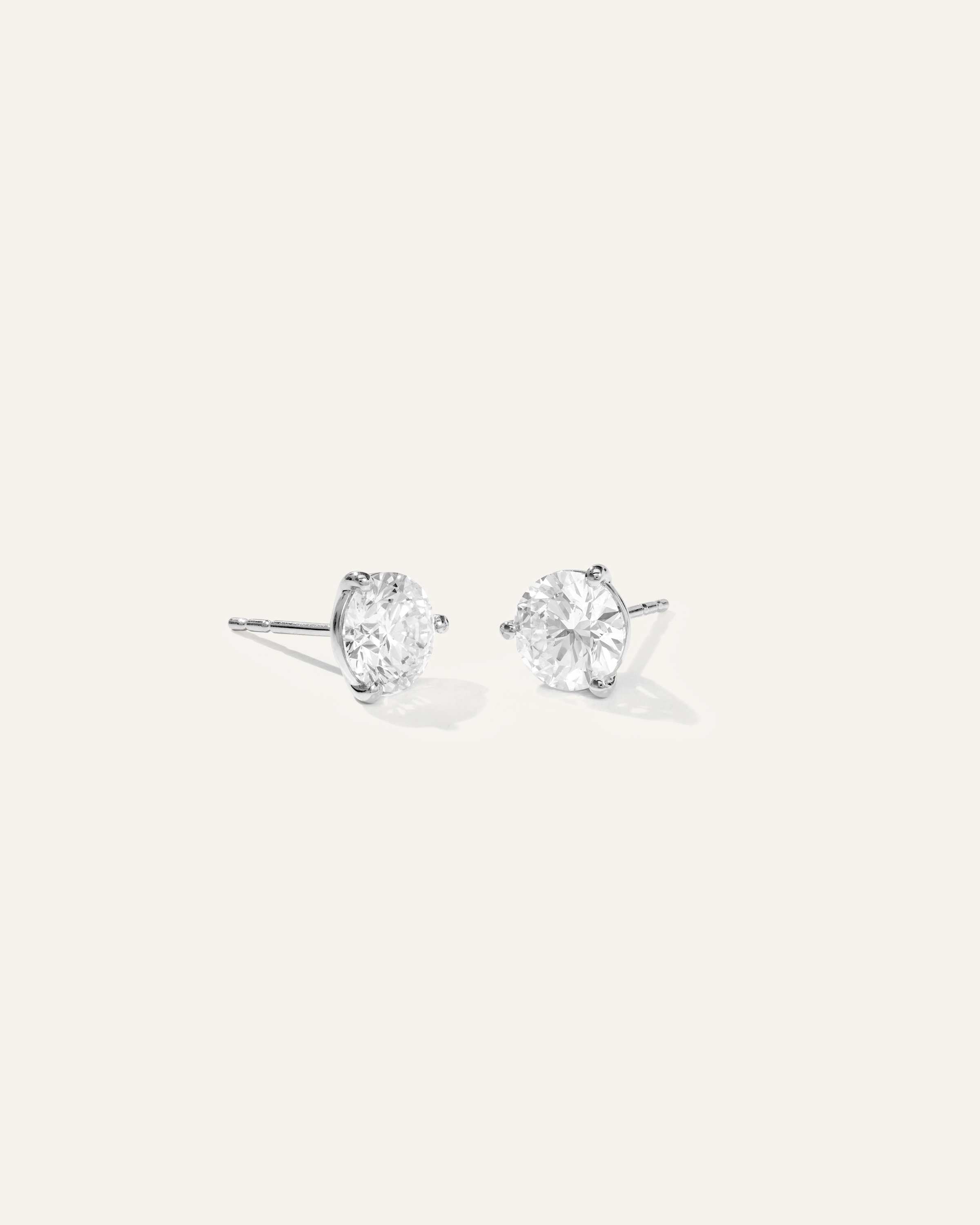 White Gold 14K Gold Lab Grown Diamond Martini Studs