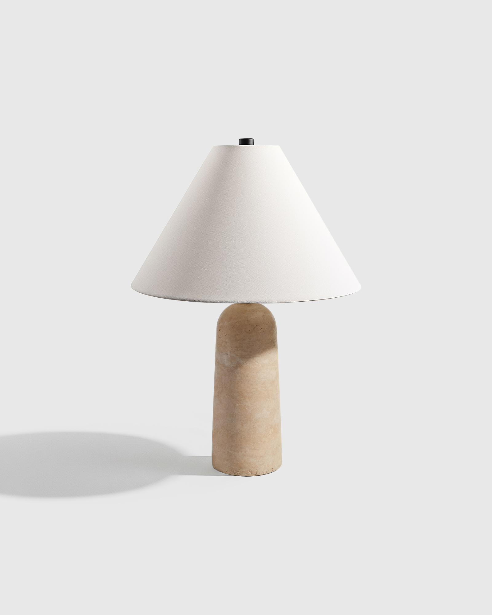 Beige Travertine Table Lamp