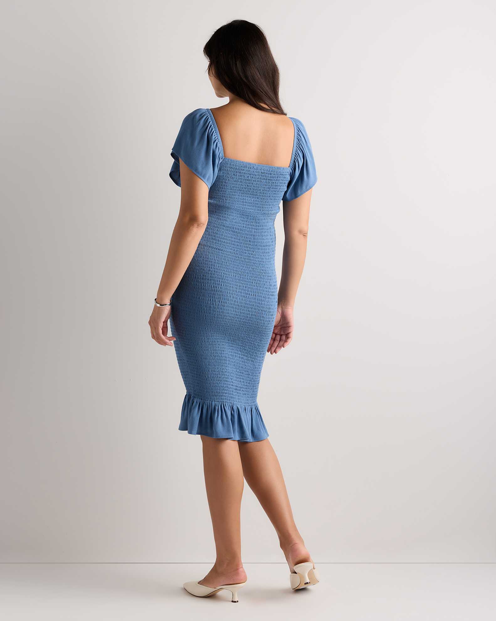 blue maternity cocktail dress Pretty Perfect