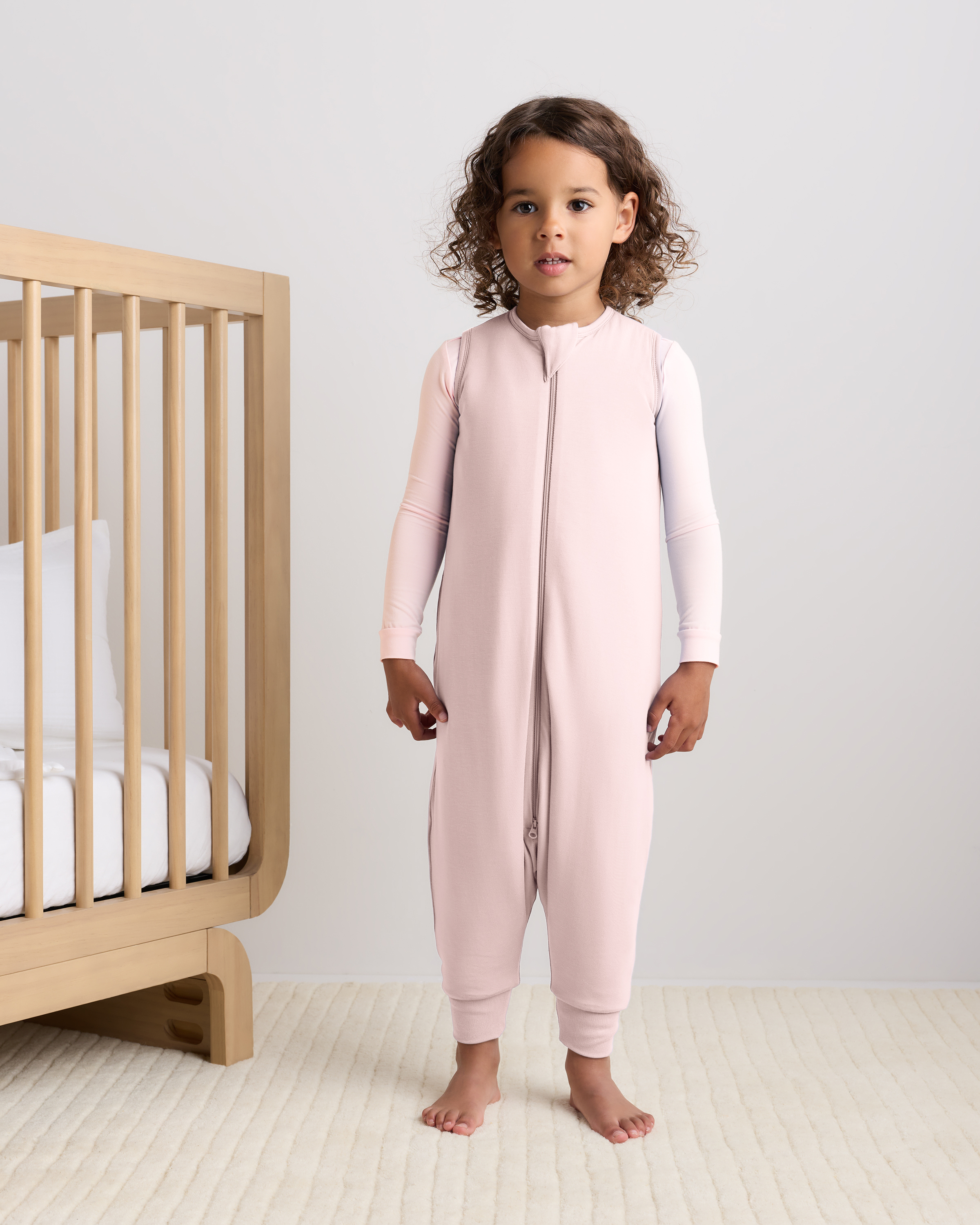 Pale Pink Bamboo Sleep Bag Walker 2.5 TOG