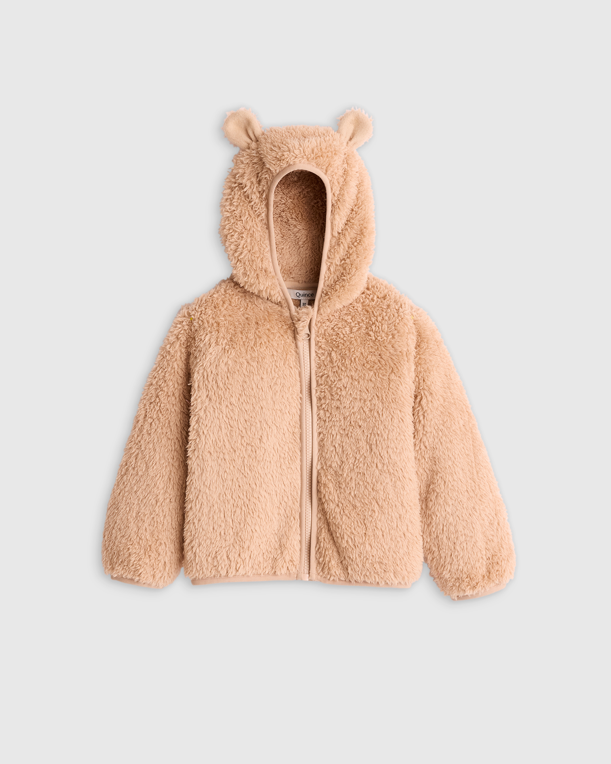 Quince Recycled Sherpa Fleece Bear Jacket In Teddy Brown