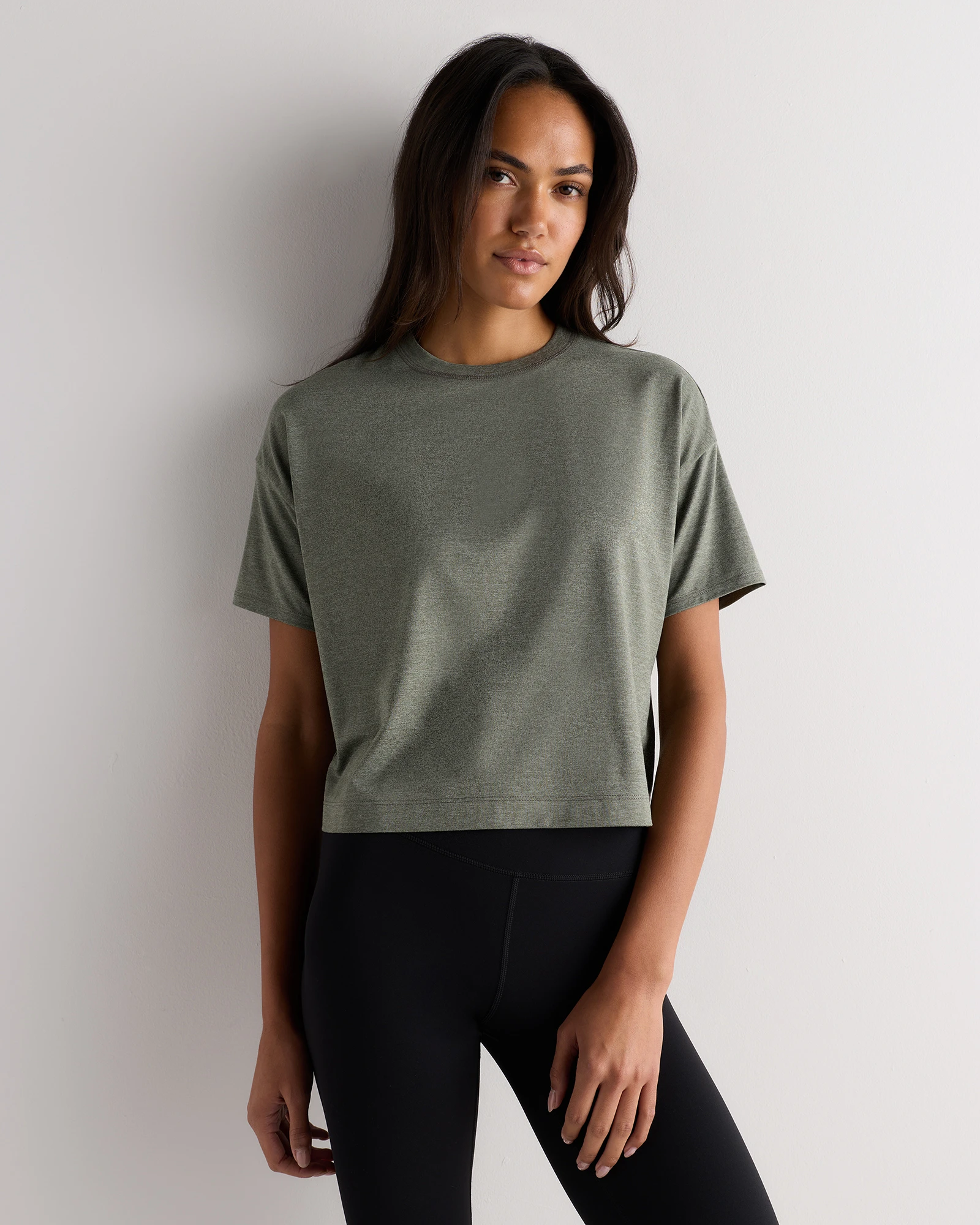 Flowknit Breeze Boxy Cropped Tee