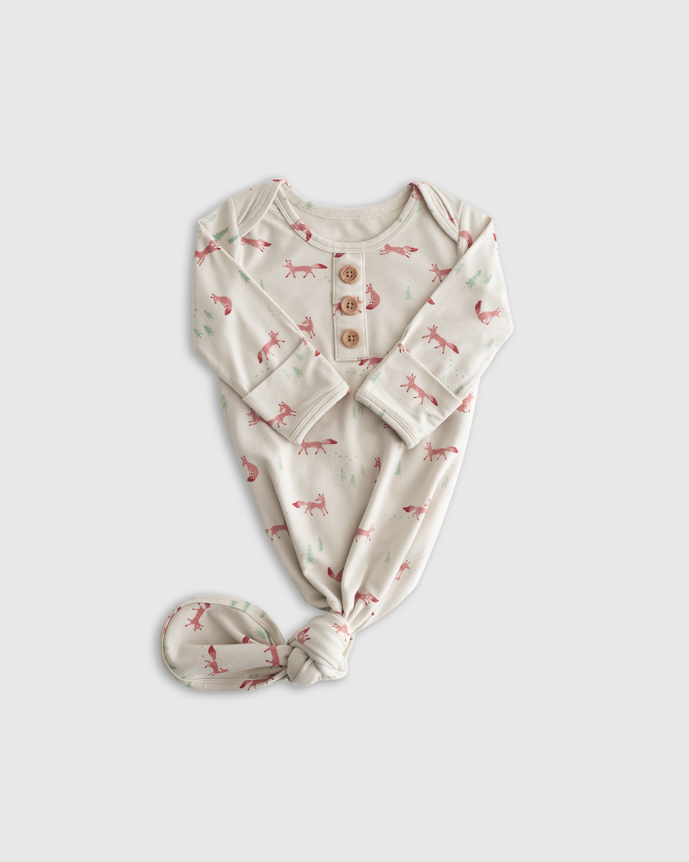 Bamboo Gown, Hat & Swaddle Layette Bundle - Baby Boy - thumbnail 2