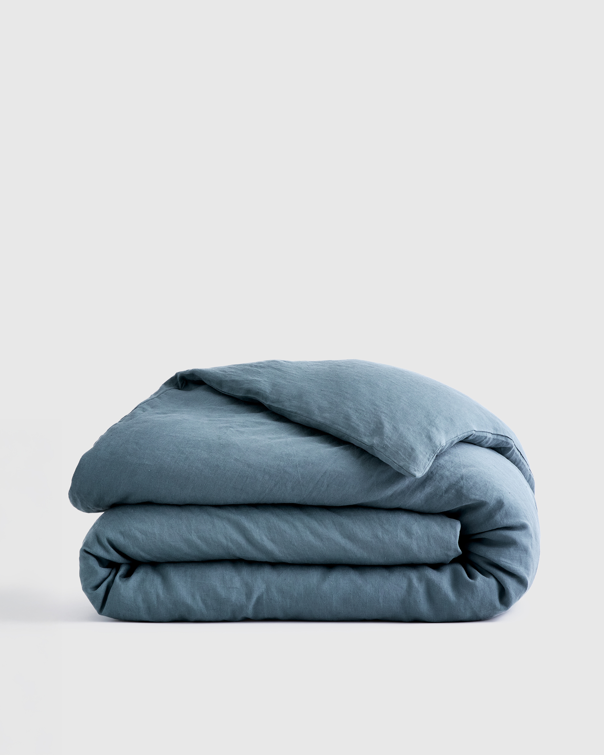 european linen duvet cover, twin, ocean