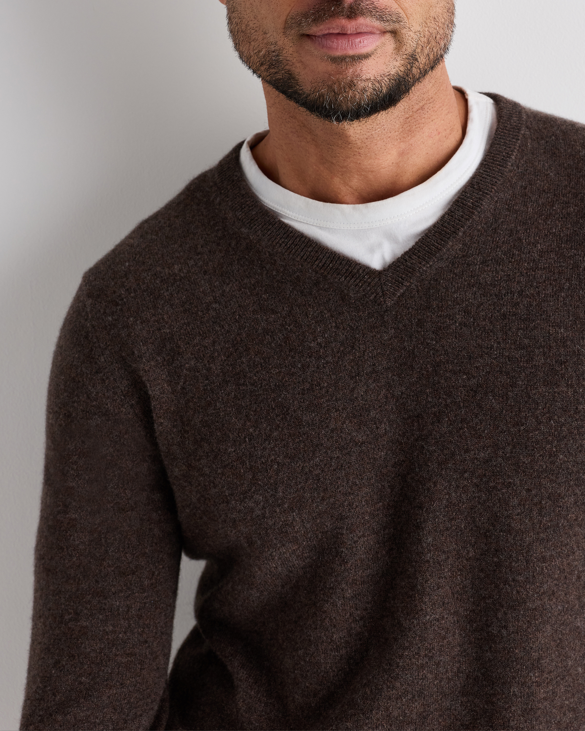 Mongolian Cashmere V-Neck Sweater Mongolian Cashmere V-Neck Sweater