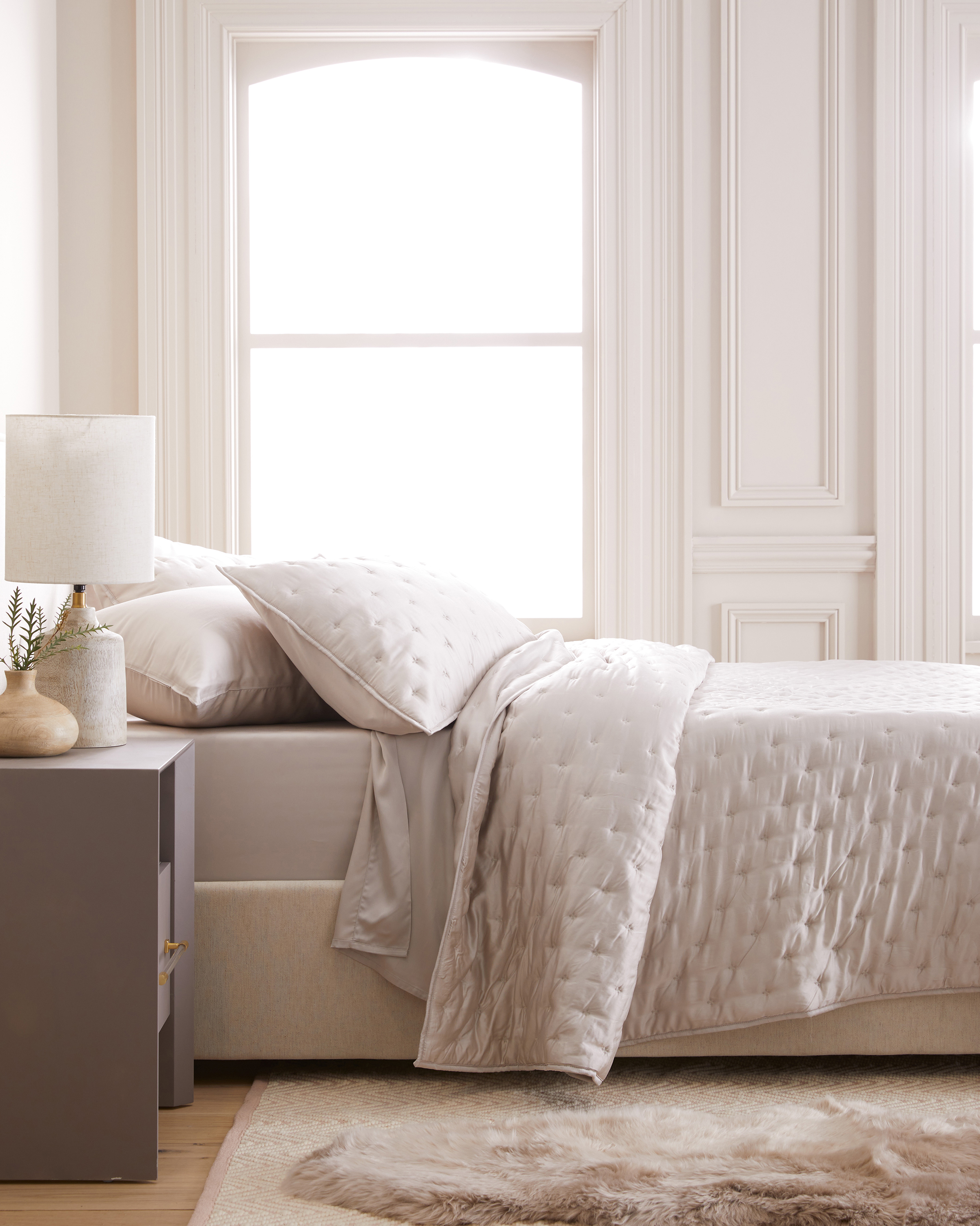 Bamboo Dream Quilt Set - Sand, King/Cal King