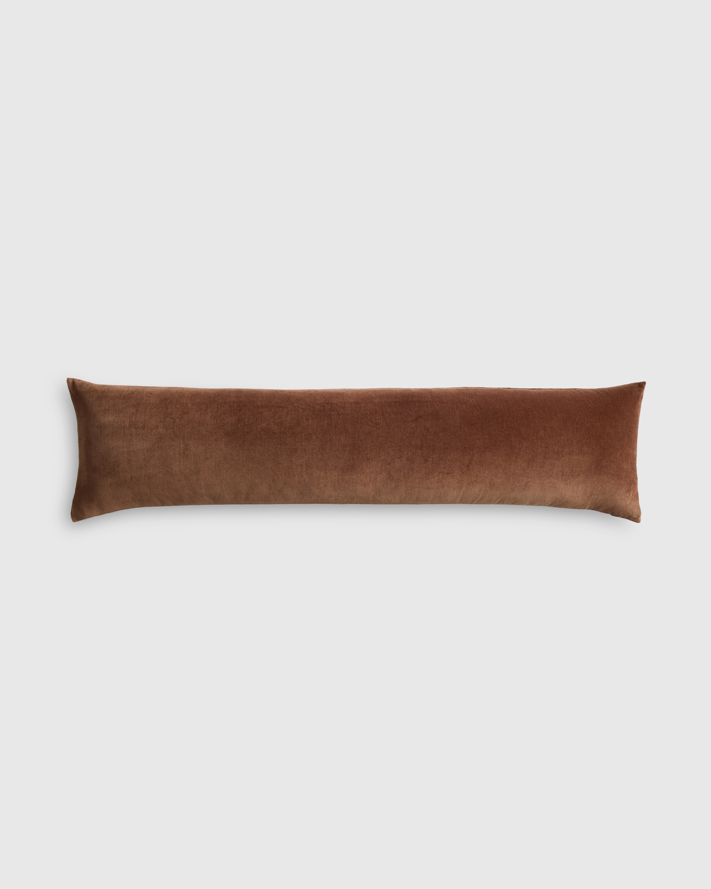 Chestnut Cotton Velvet Oversized Lumbar Pillow Cover