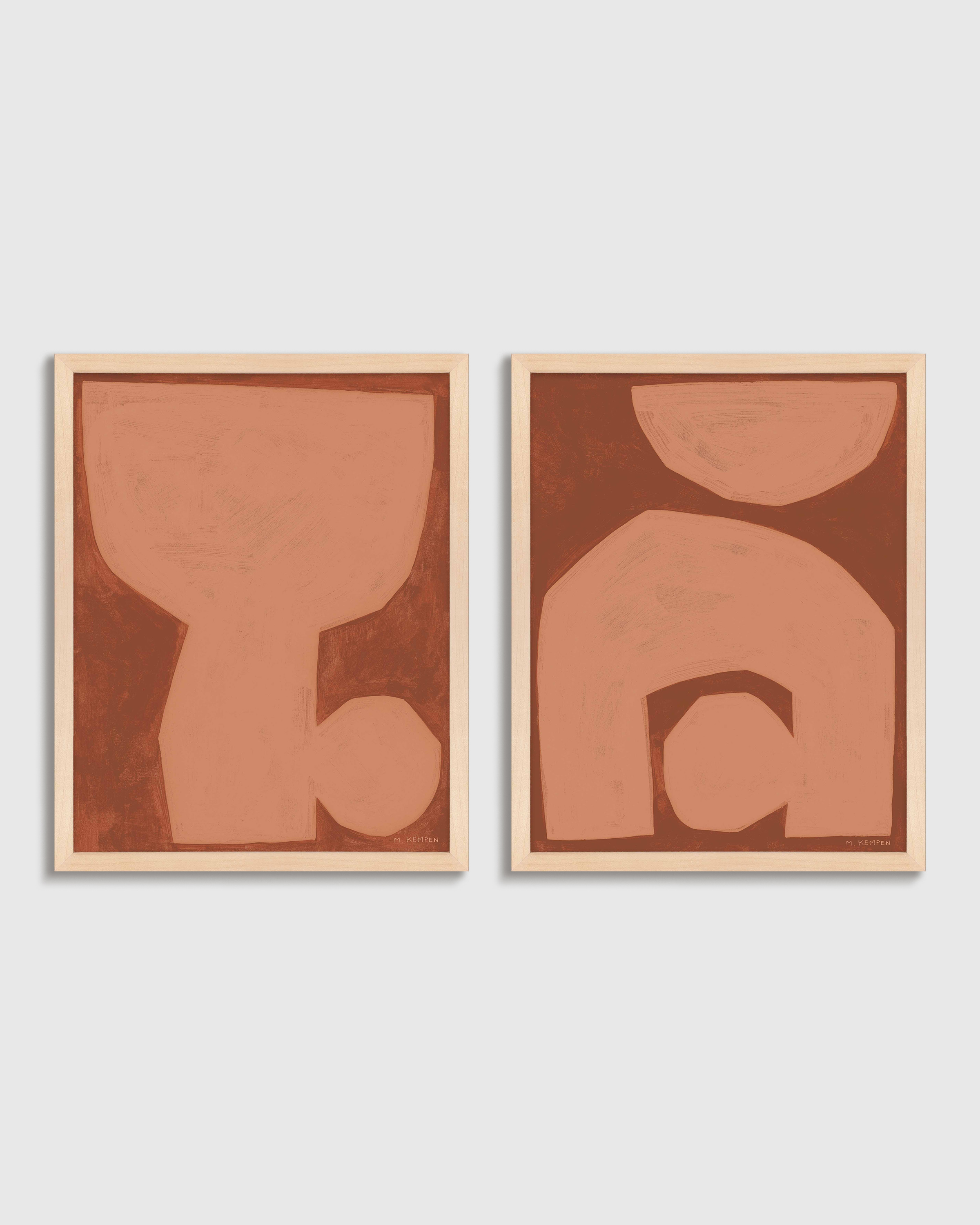 Maple Unit in Terracotta by Michael Kempen (Set of 2)