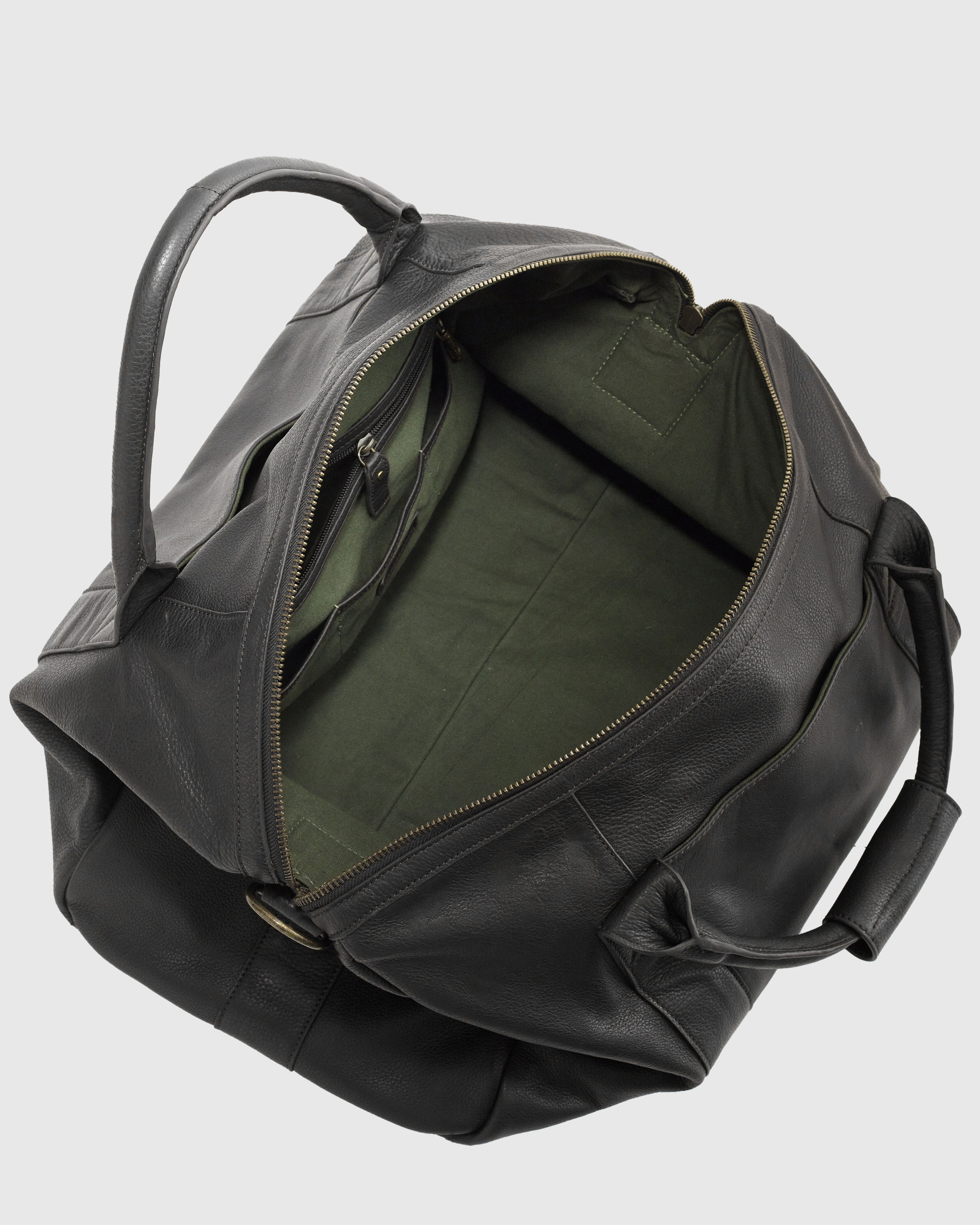 Nappa Leather Duffle Bag in Black | Quince Canada