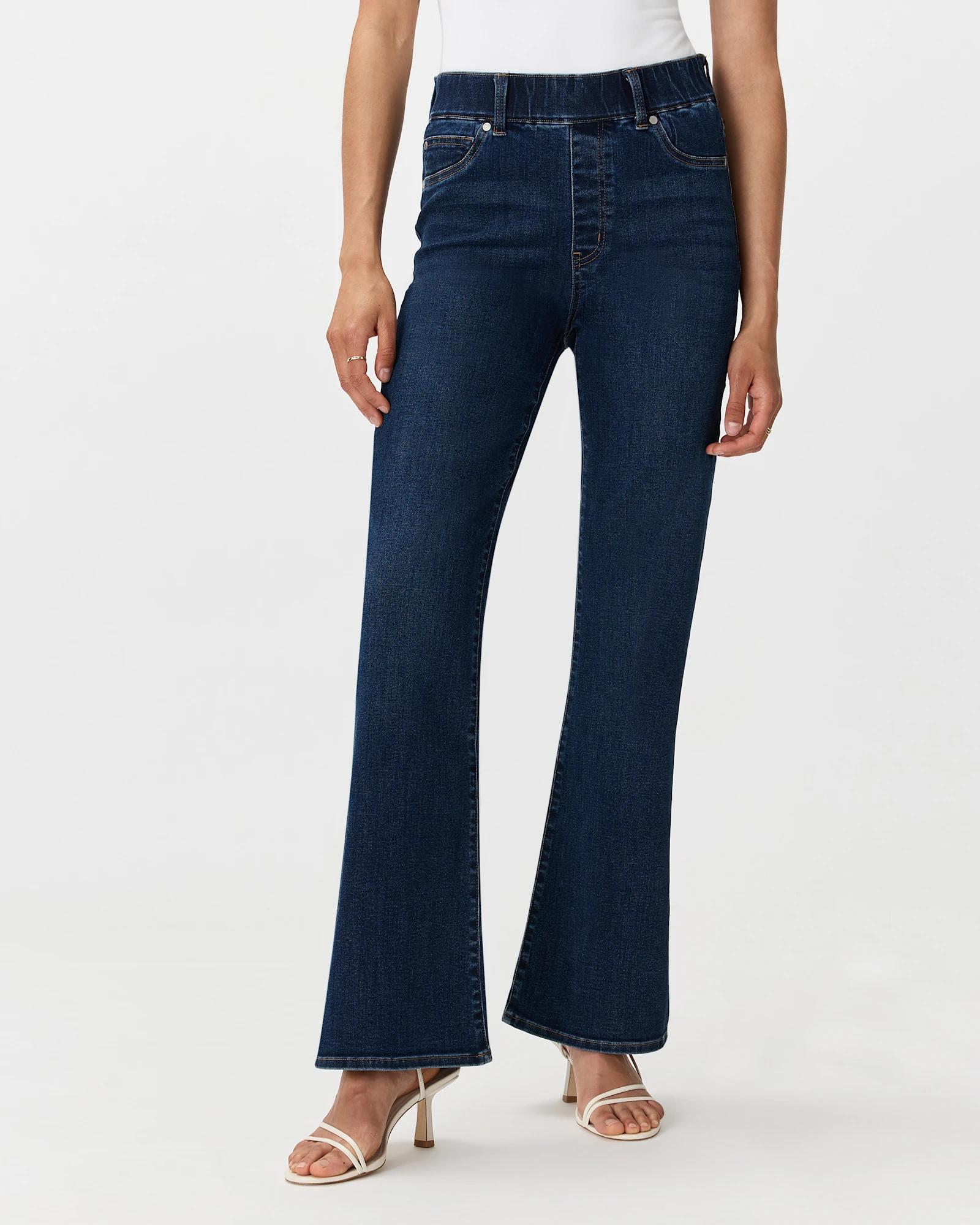 Nina Stretch Pull-On Flare Jeans