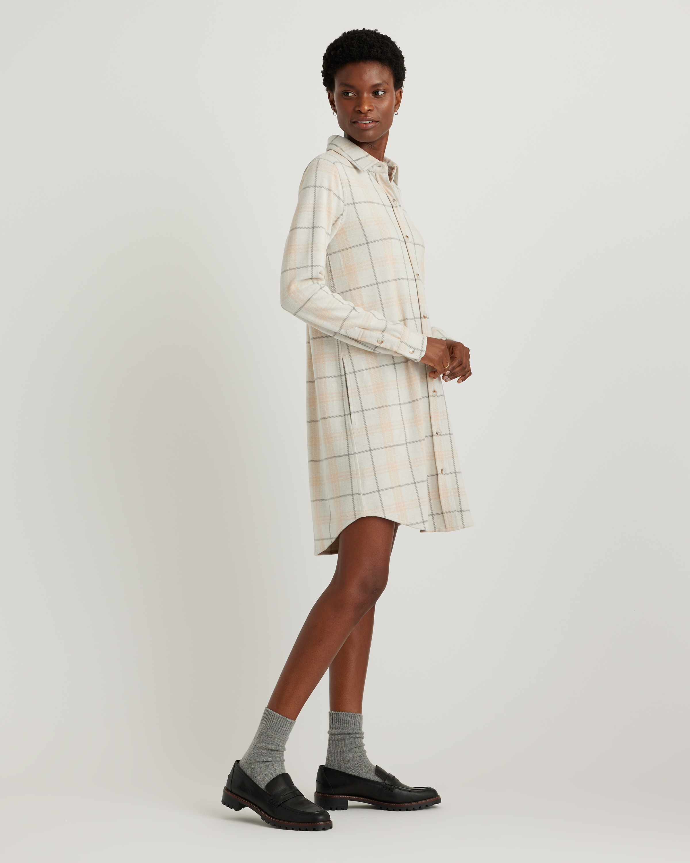 white christmas dresses Women's CAMP Microgrid Fleece Dress main image 1