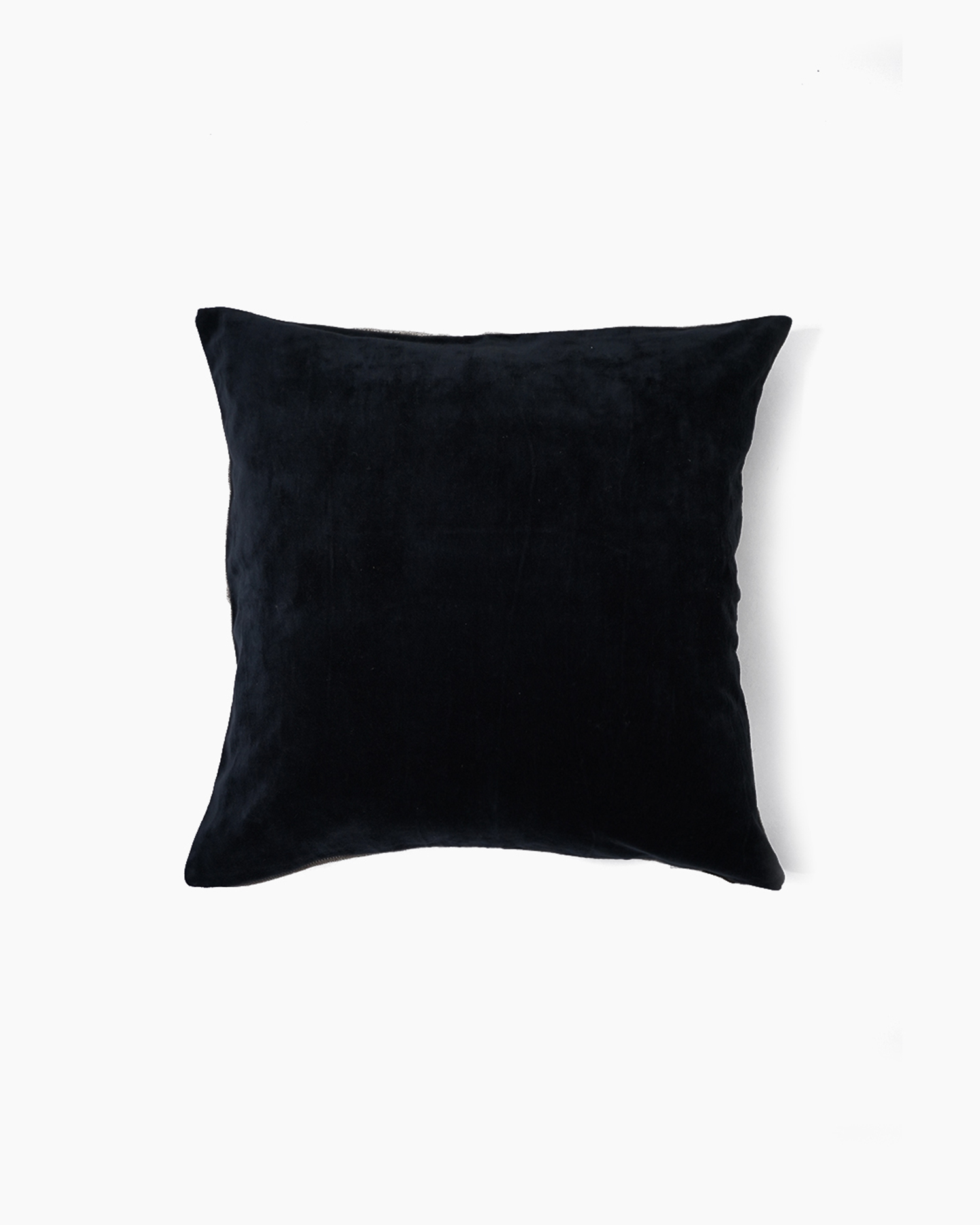 Charcoal Plush Velvet Pillow Cover