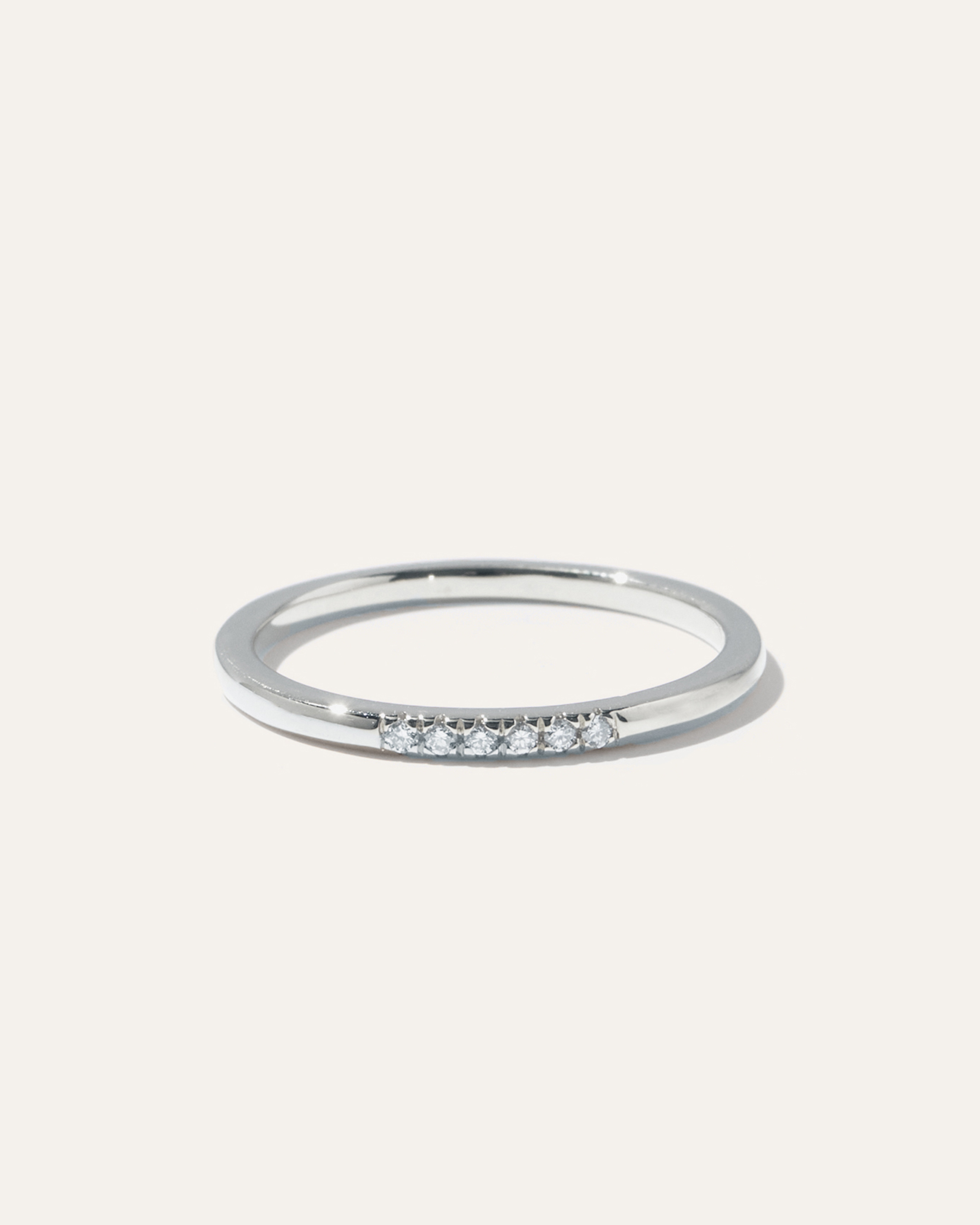 14K Gold Diamond Line Ring