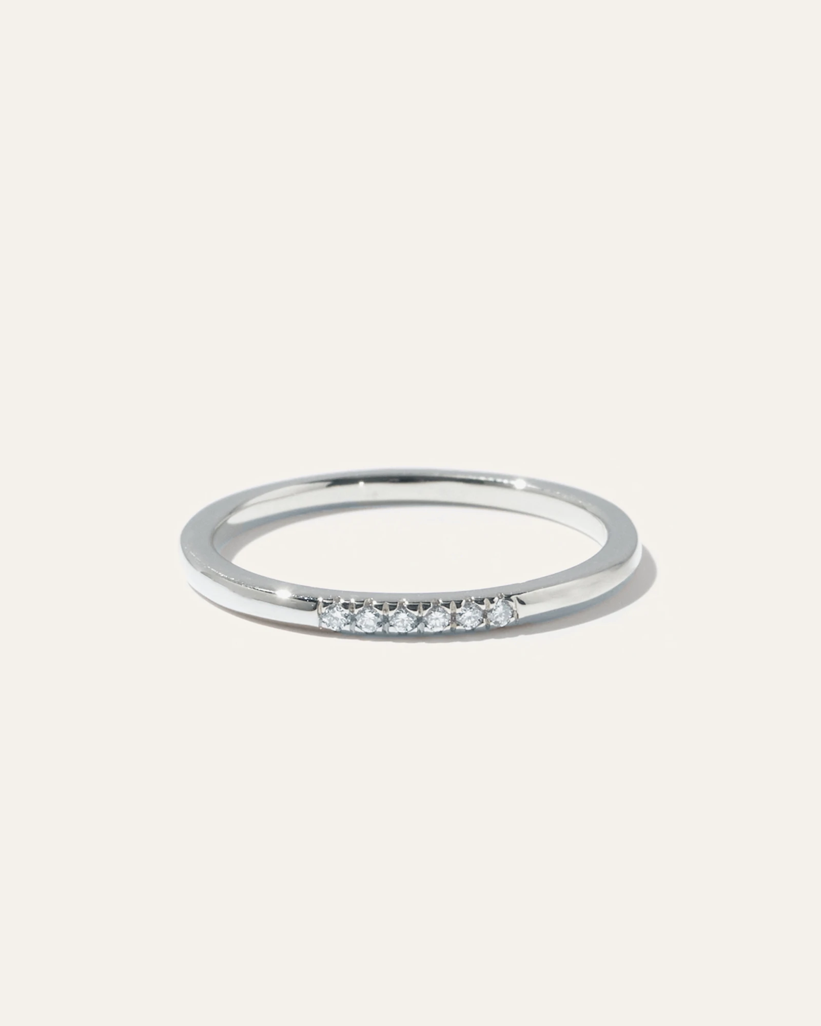14K Gold Diamond Line Ring