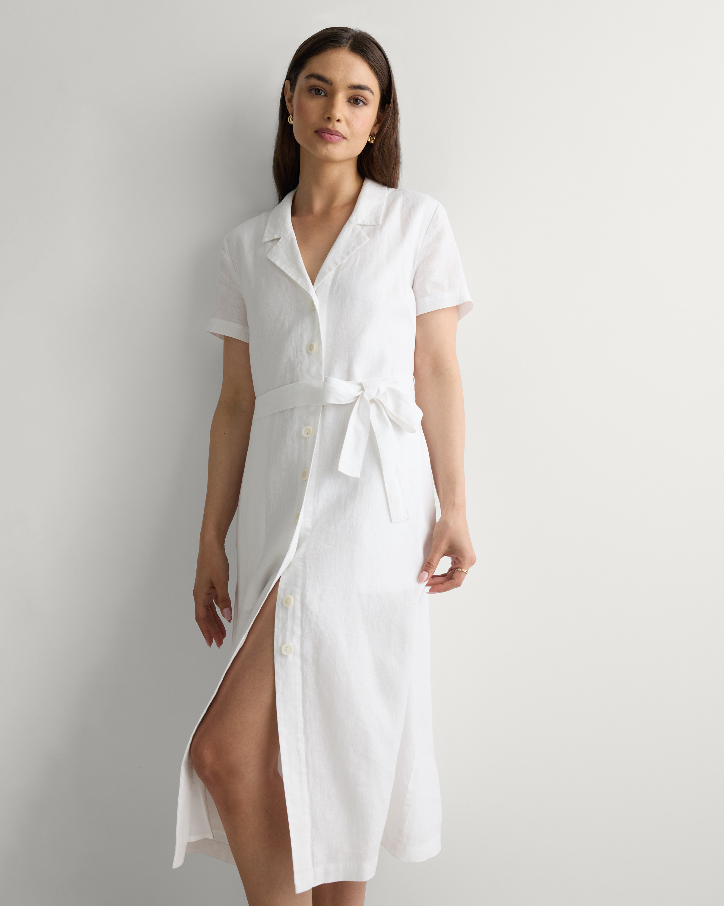 linen wrap dress Penelope Mini Dress main image 1