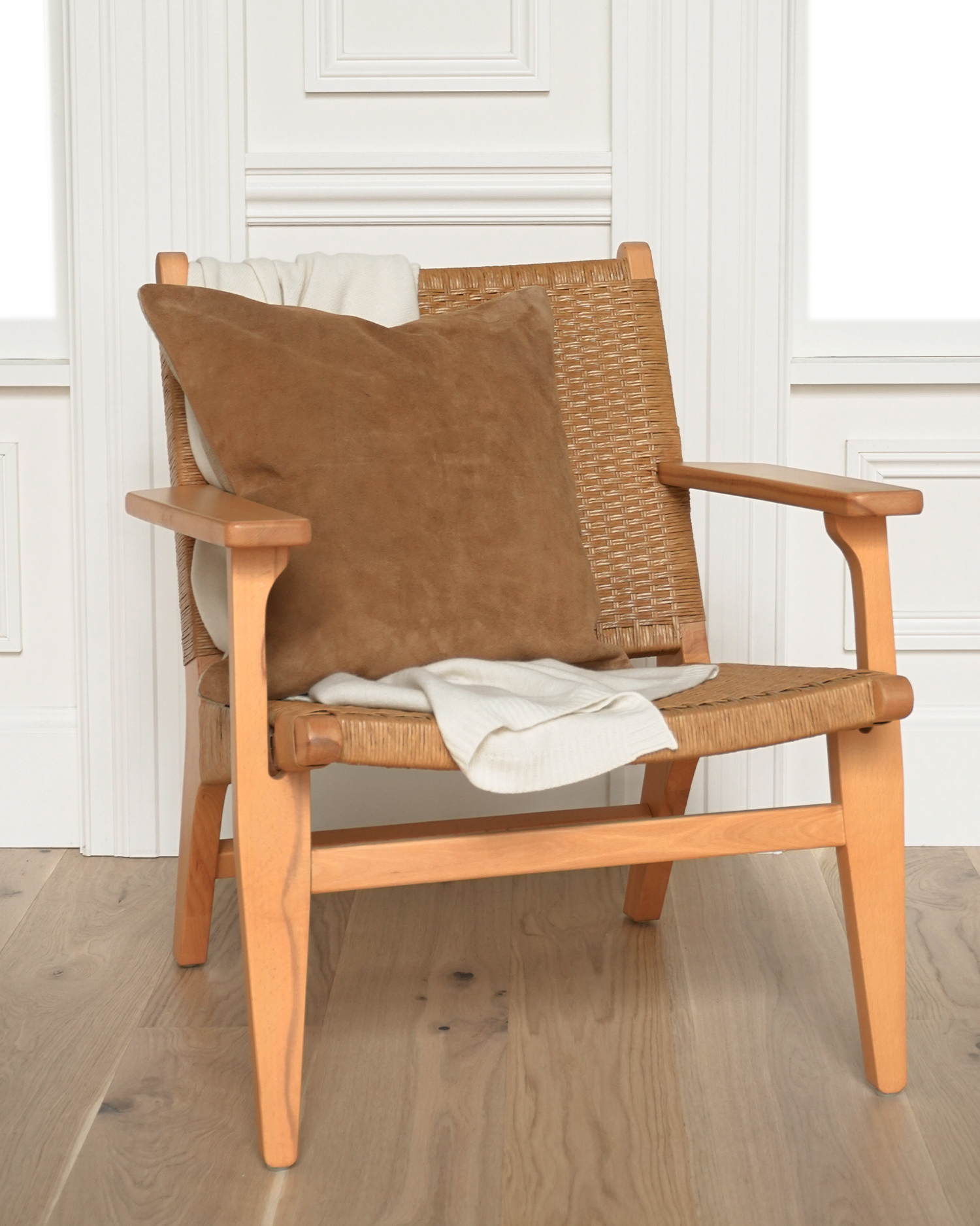 Camel Premium Suede Pillow Cover