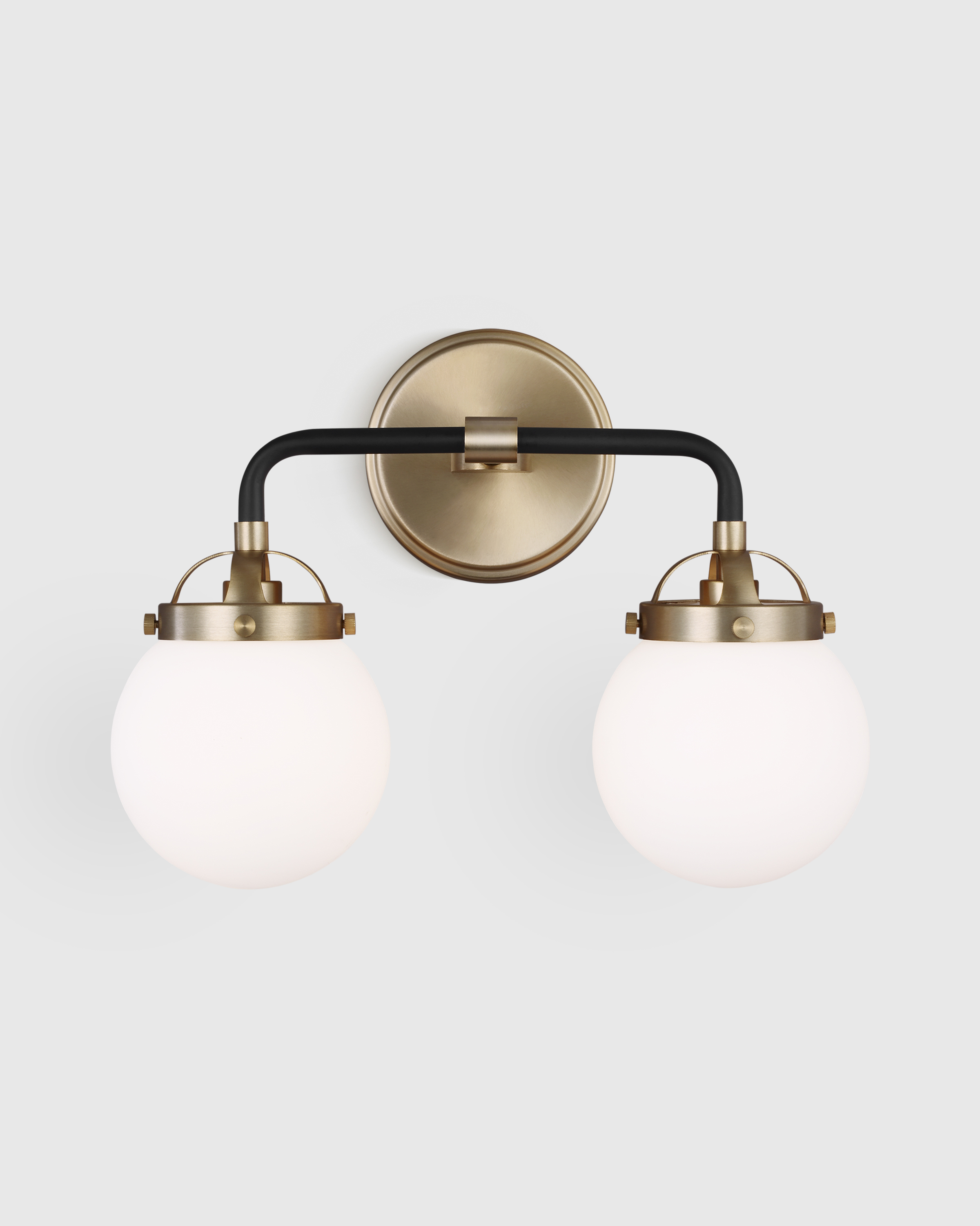 Double Globe Steel Sconce - Thumbnail 4