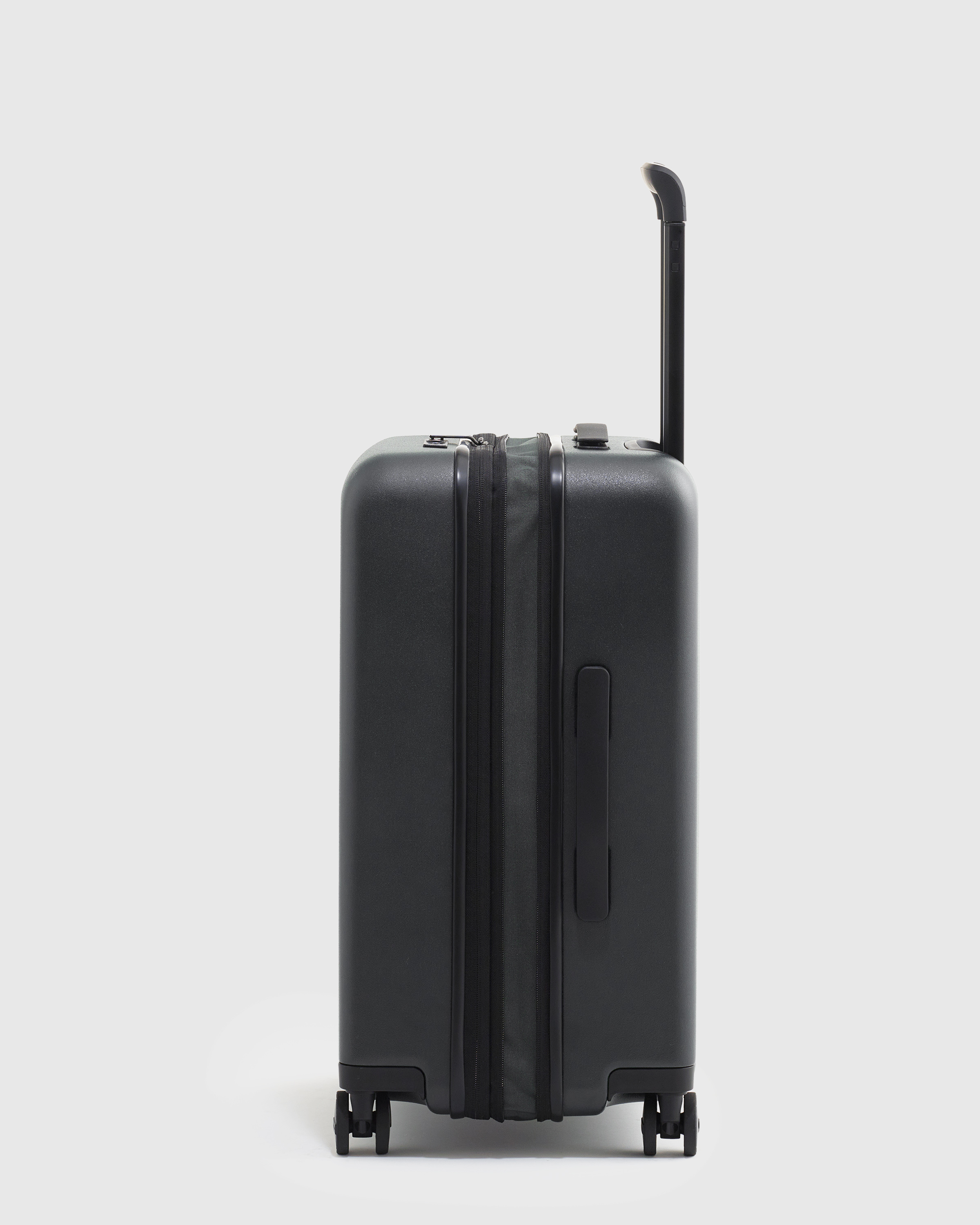 Expandable Small Carry-On Suitcase in Black