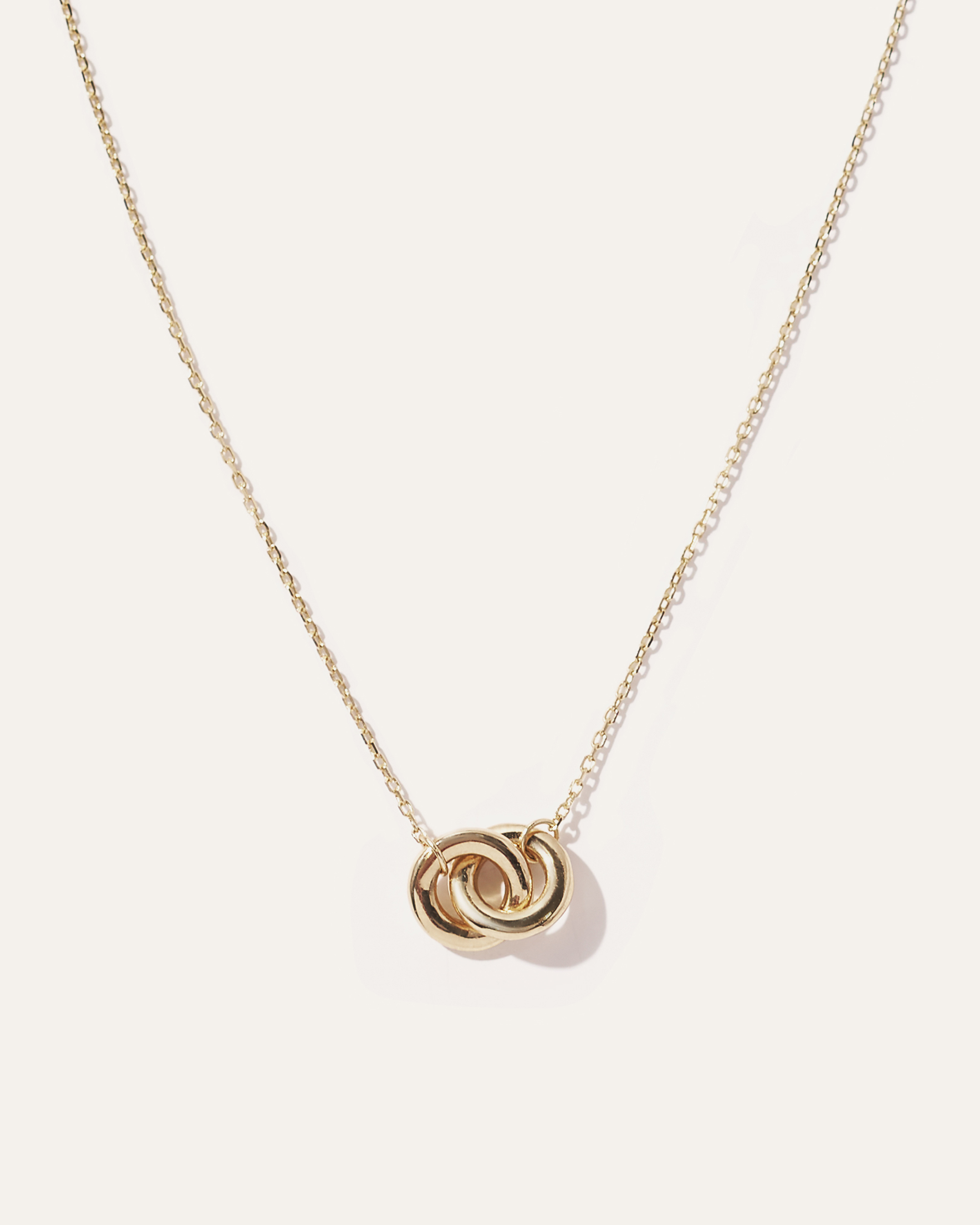 Yellow Gold 14K Gold Interlock Necklace
