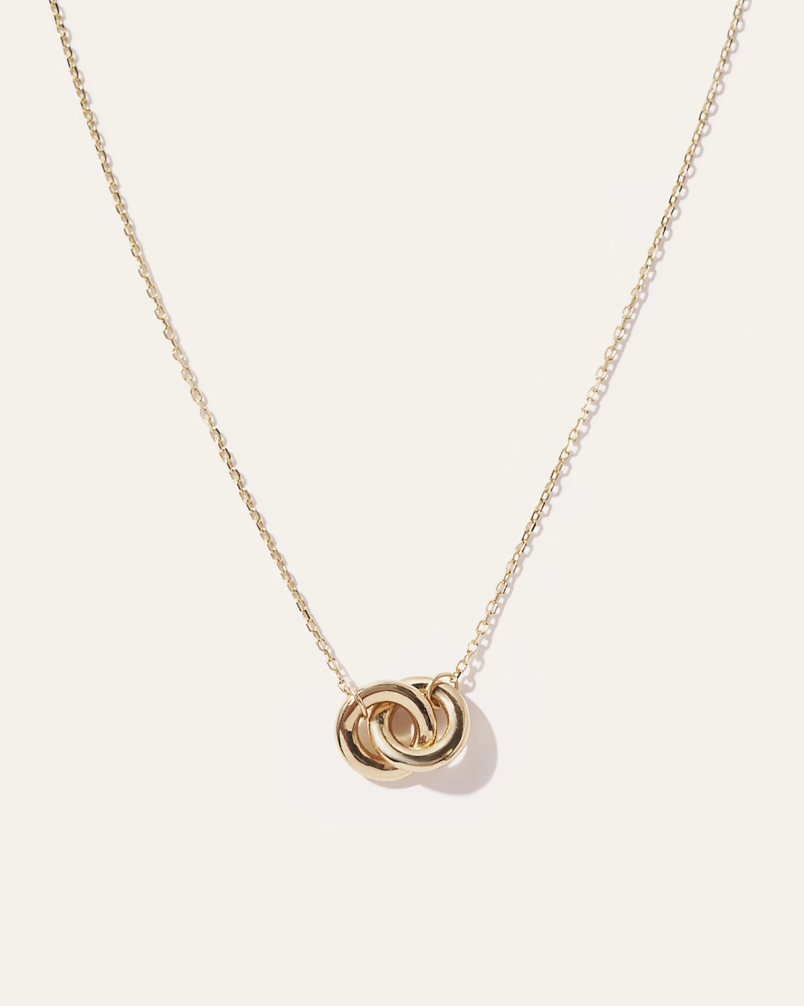14k Gold Interlock Necklace