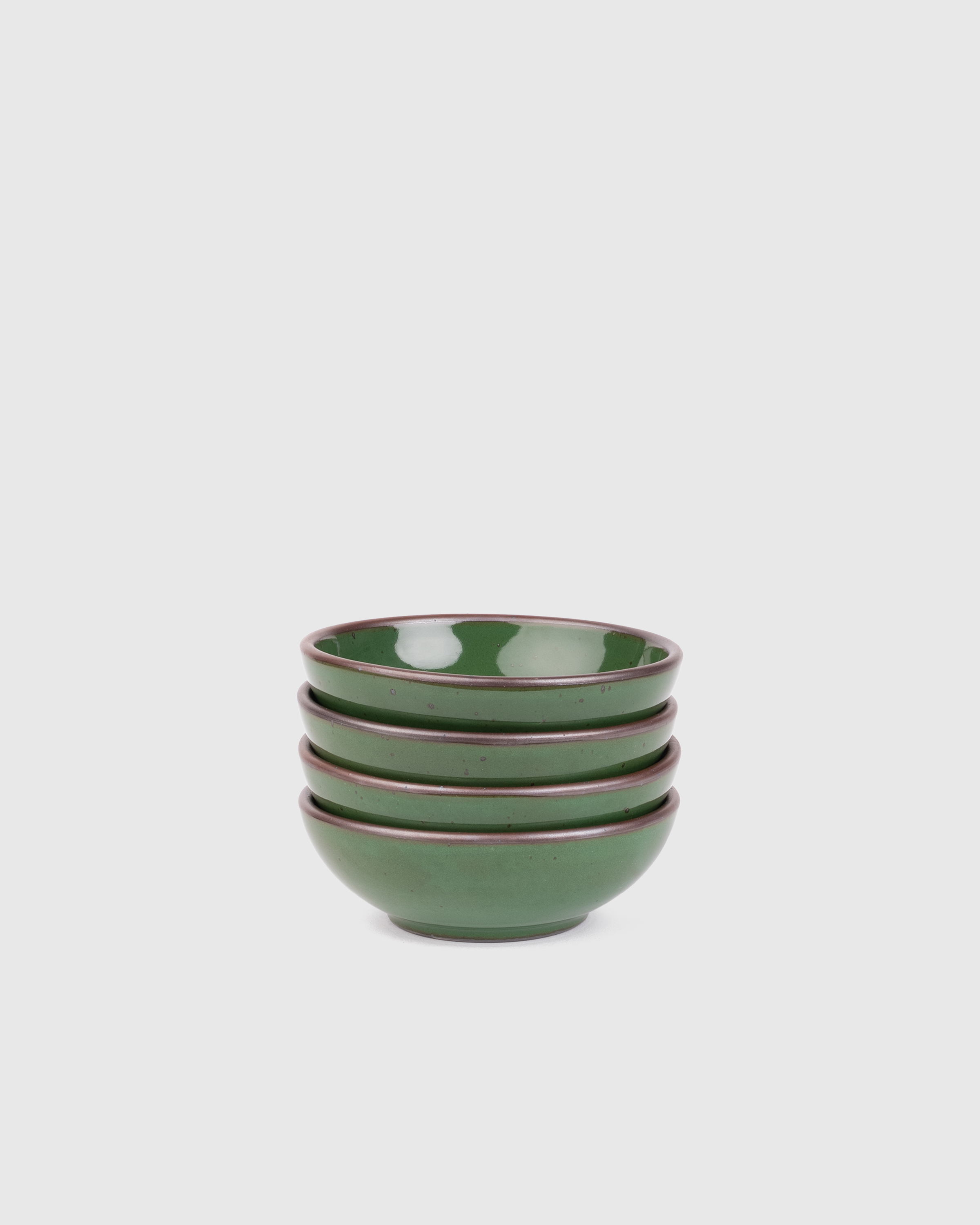 Glossy Malachite Breakfast Bowl (Set of 4)