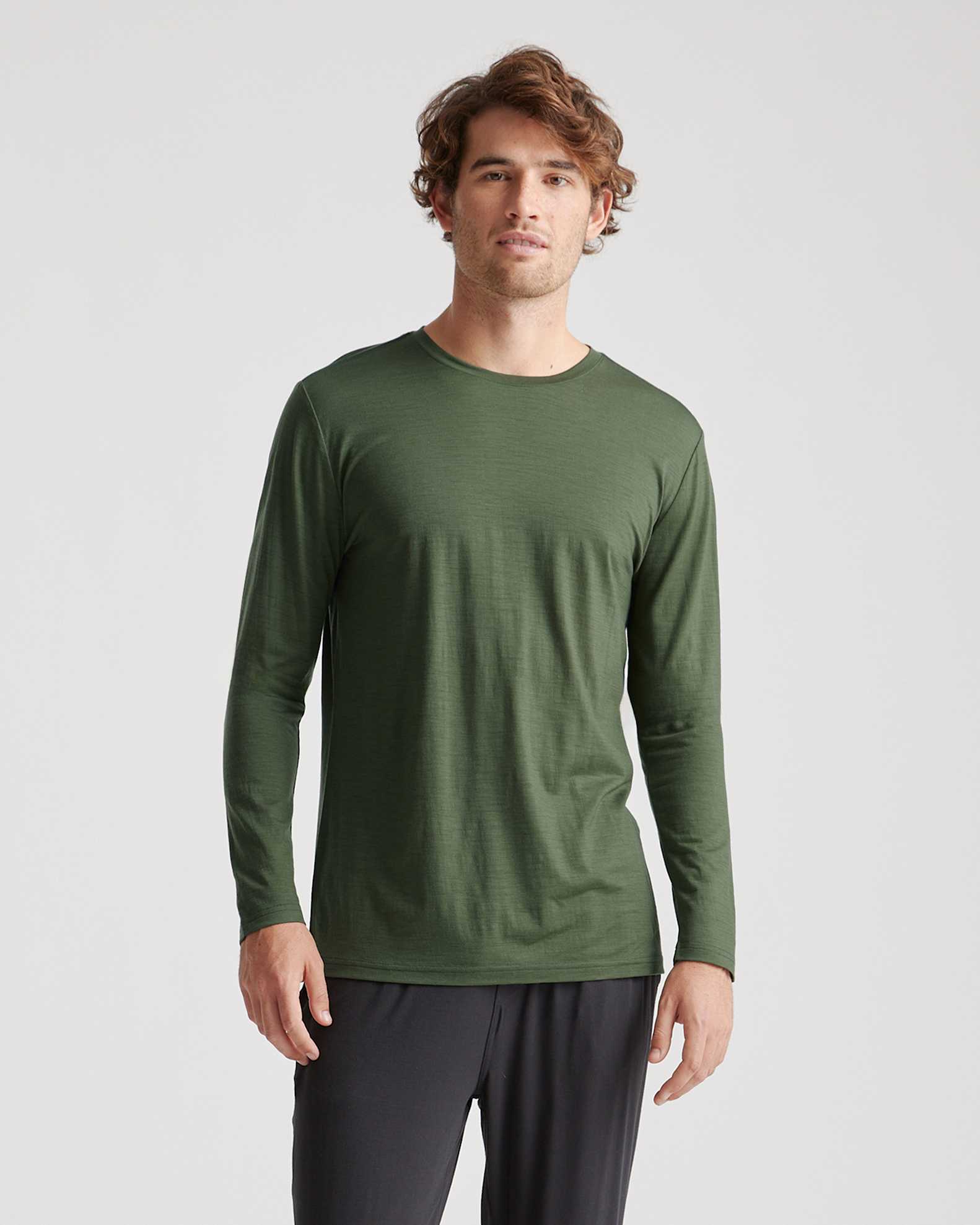 100% Merino Wool All-Season Long Sleeve Base Layer Tee