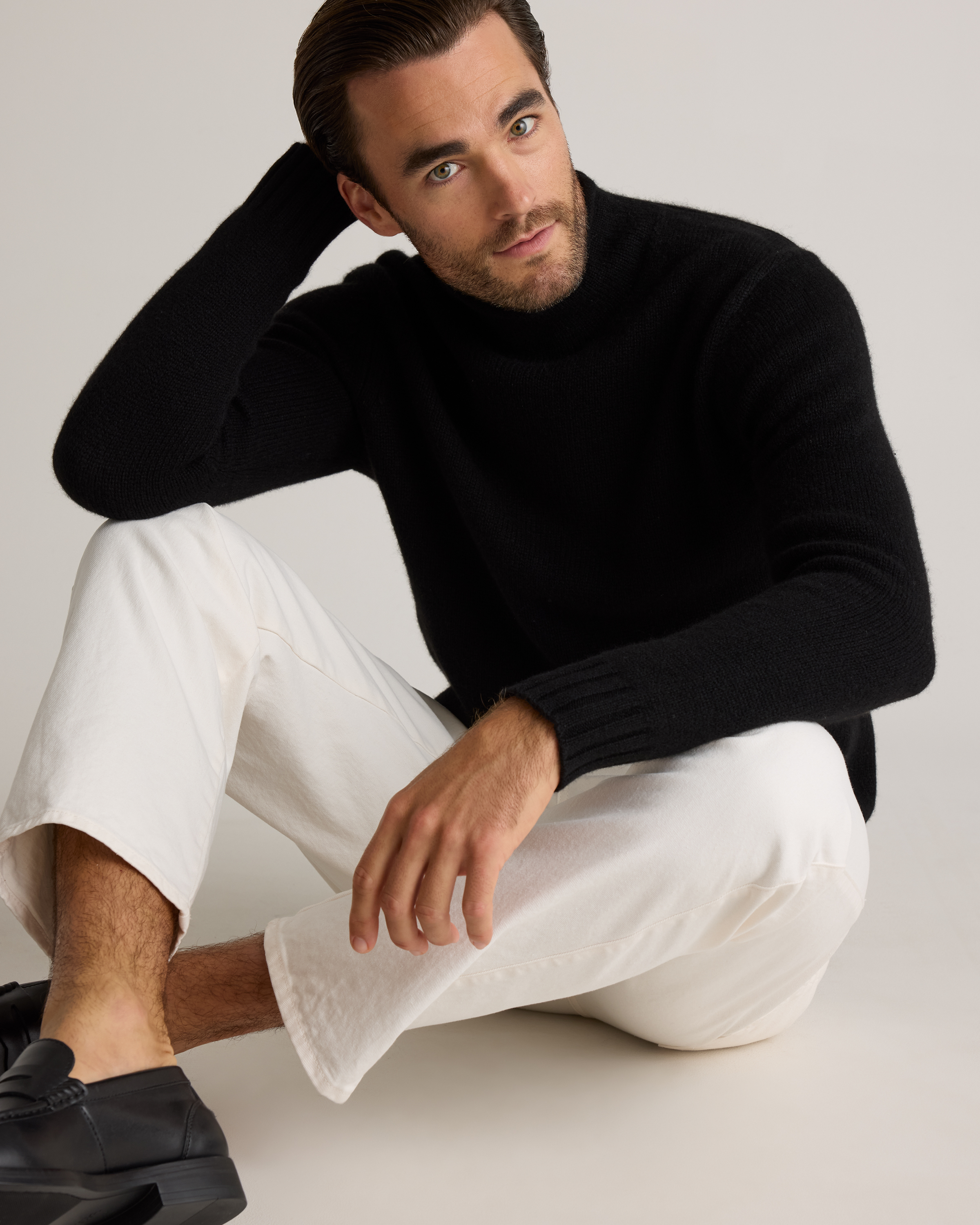 100% Yak Wool Roll Neck Sweater