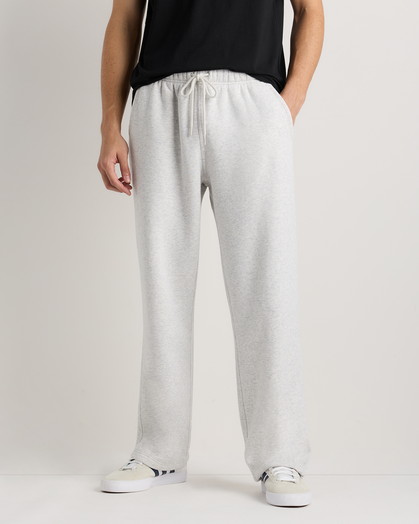 Light Heather Grey Everyday Fleece Straight Leg Sweatpants