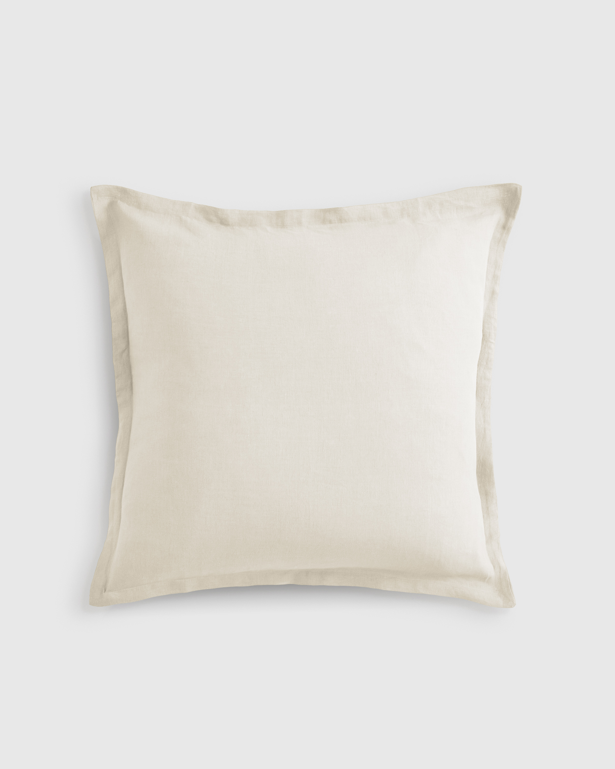 European Linen Euro Sham, Ivory, Euro