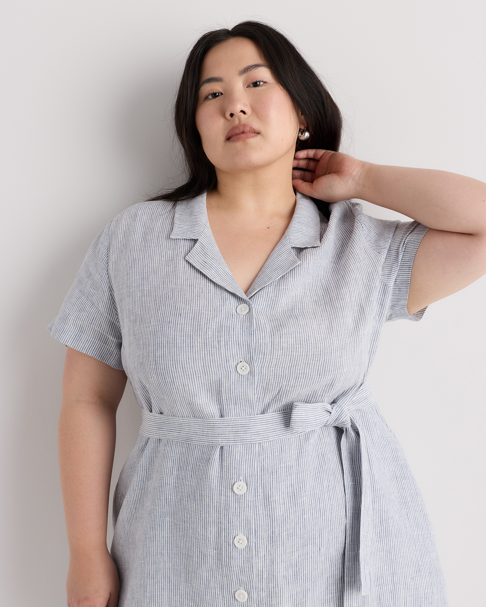 chinese dress ladies Button Down Dress Faith M / Stone Green main image 0