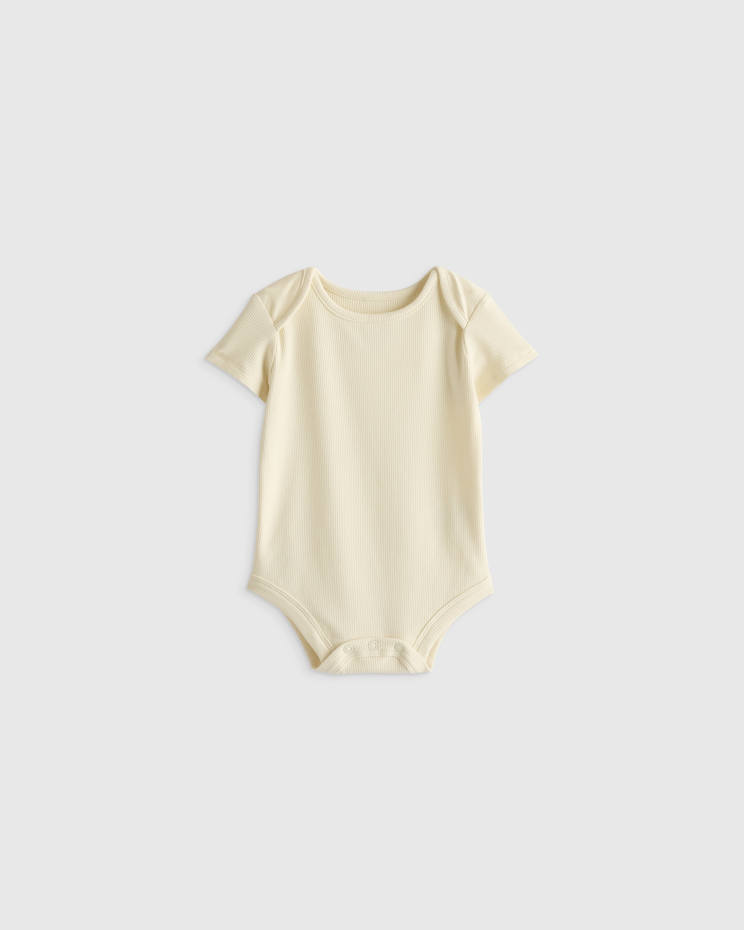 Quince Softest Rib Short Sleeve Bodysuit In Pink