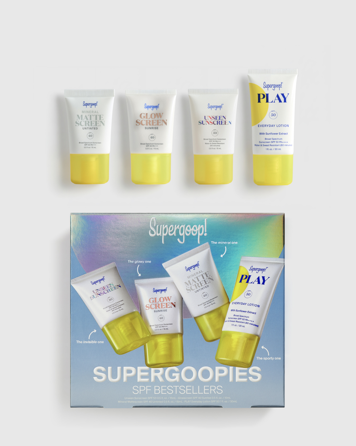 No Color Supergoopies SPF Bestsellers Kit by Supergoop!