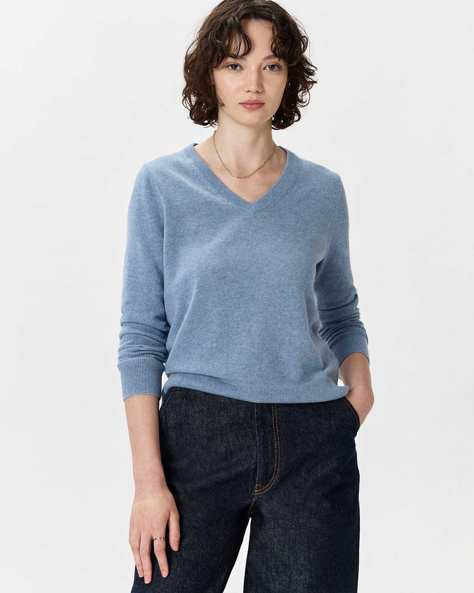 The Cashmere V-Neck Sweater Quince - Main Image