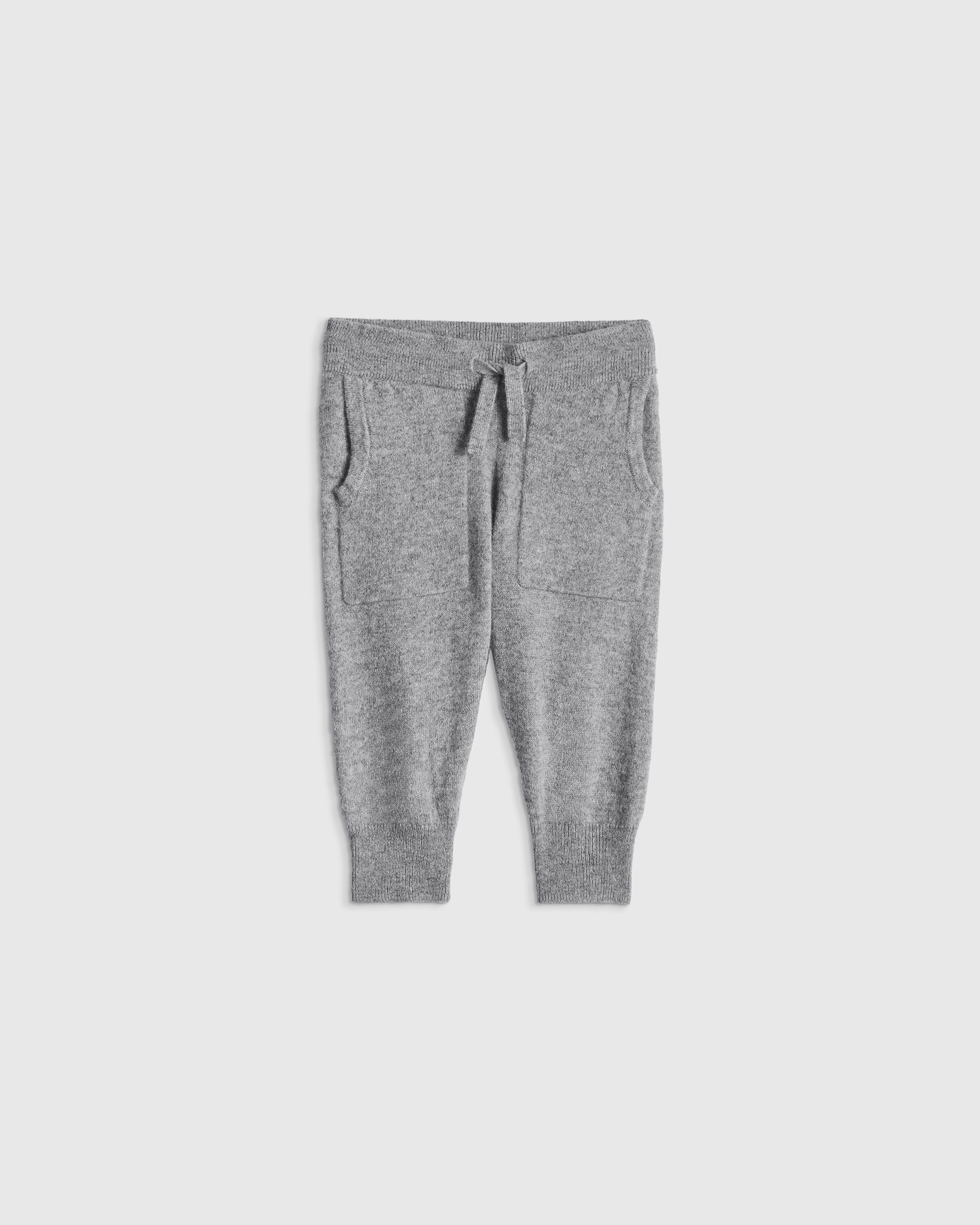 Heather Grey Washable Cashmere Jogger