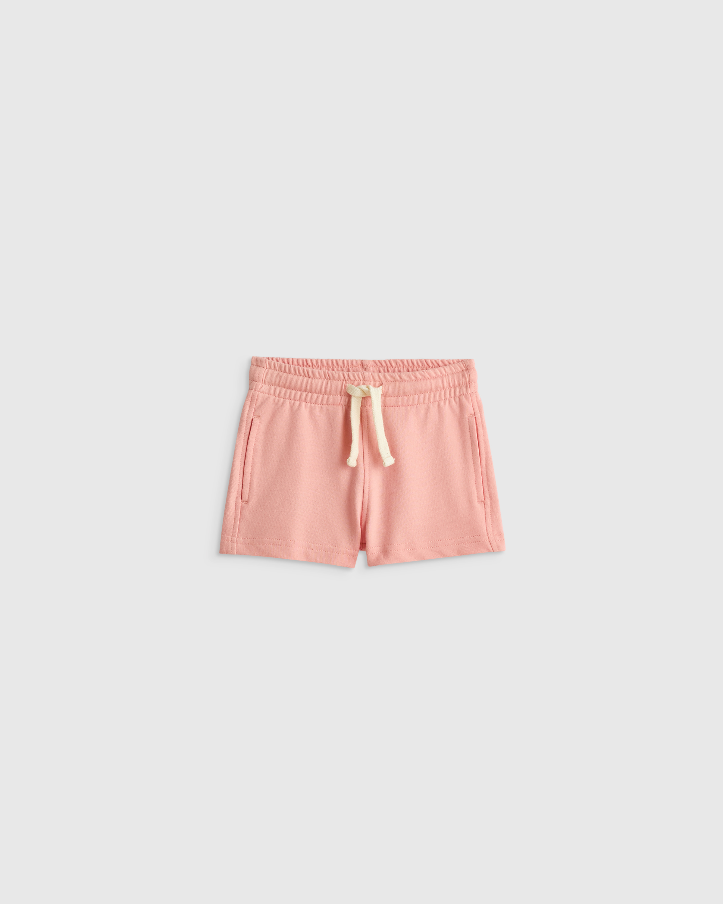 Coral Pink 100% Organic Cotton French Terry Short