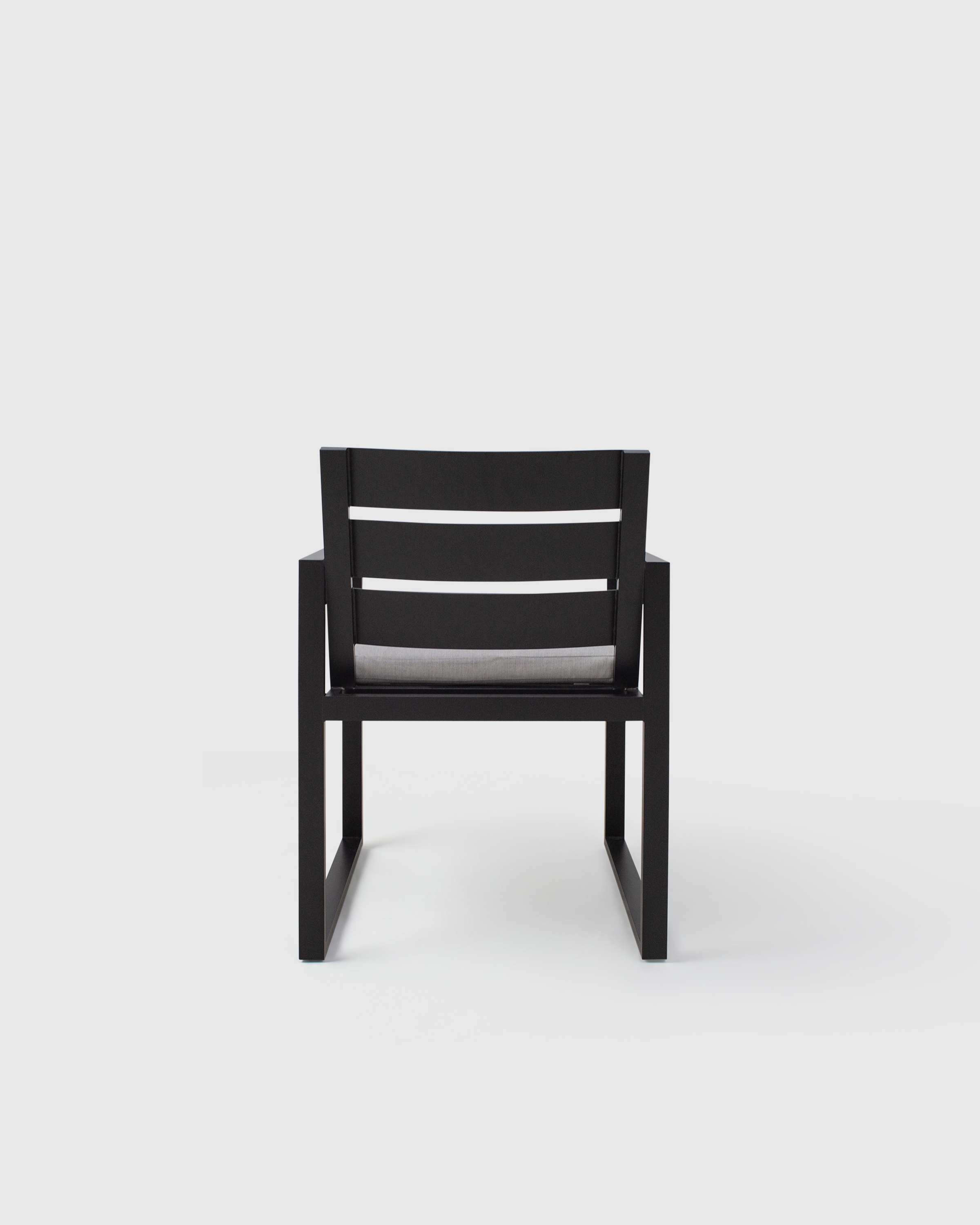 Linear Aluminum Outdoor Dining Armchair - thumbnail 4