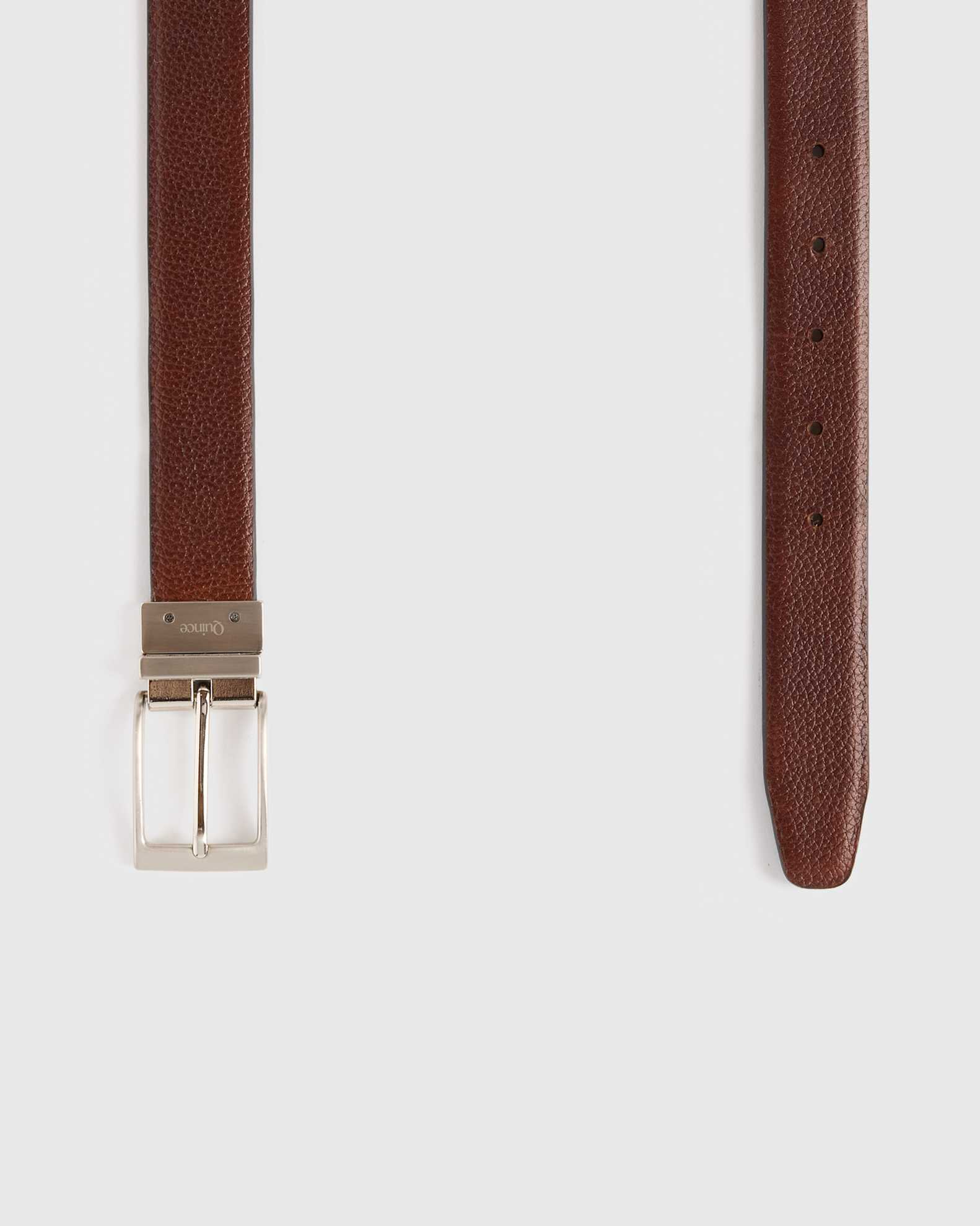 reversible leather dress belt Reversible Saffiano Leather Dress Belt