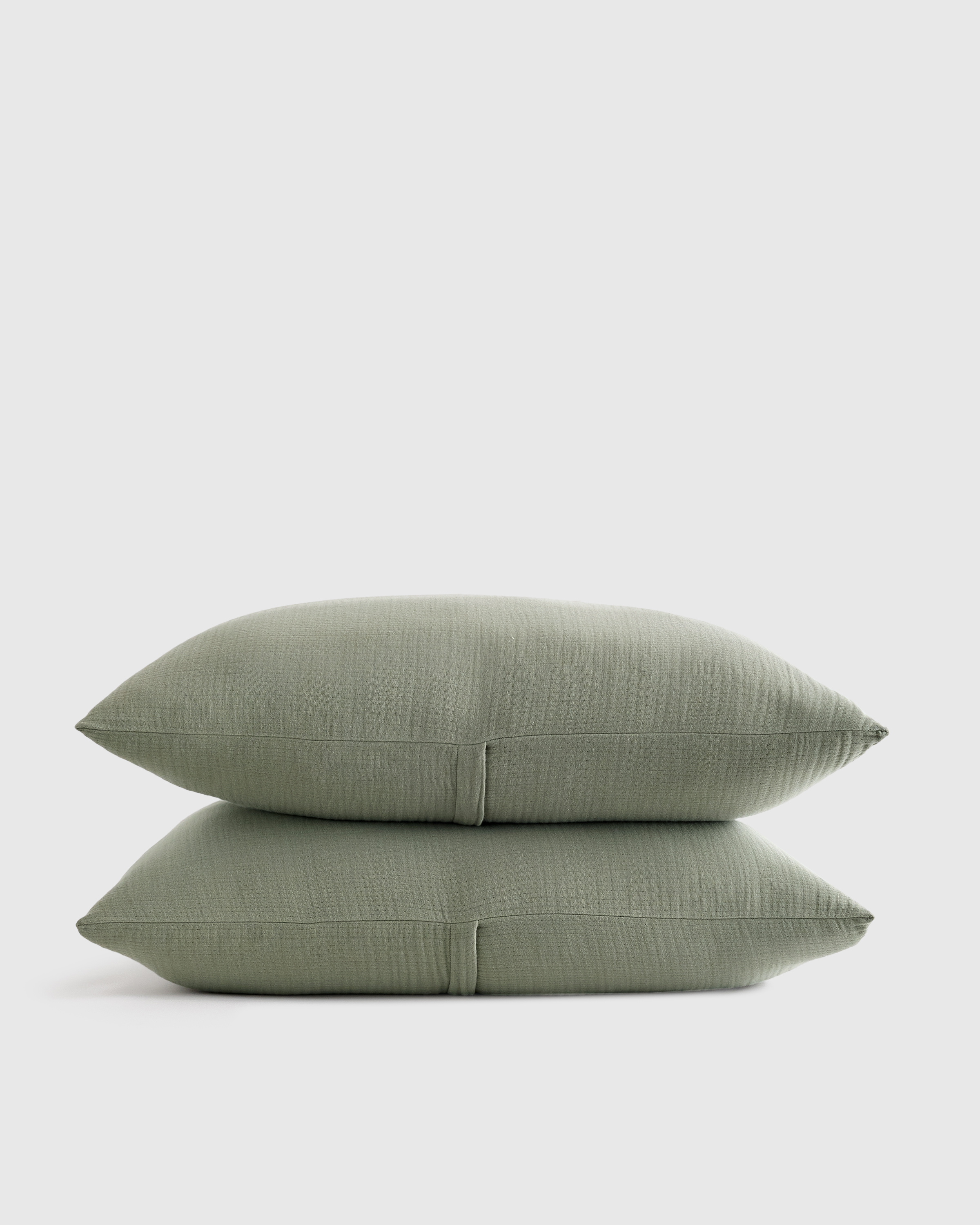 Dried Sage Organic Airy Gauze Sham Set